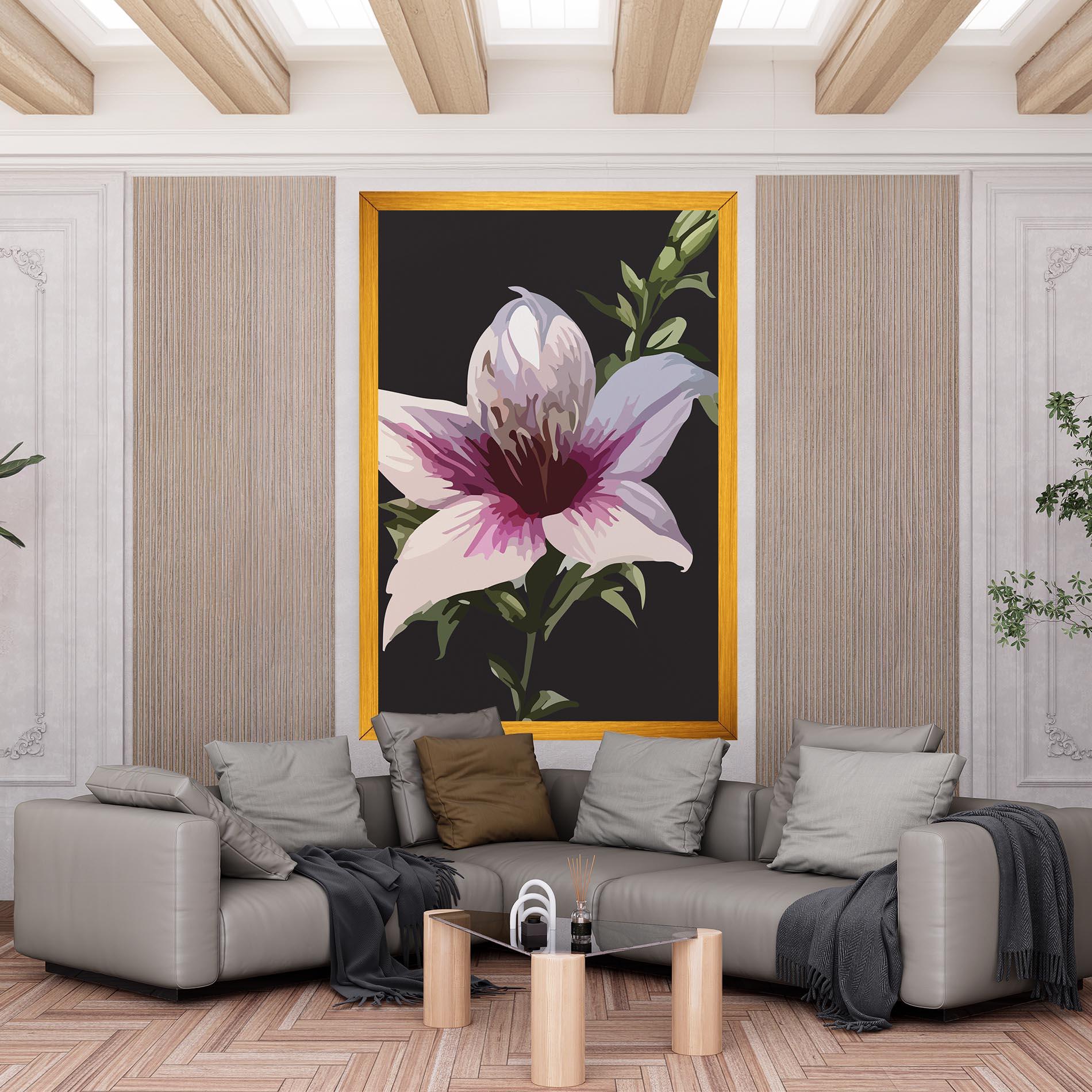 Leinwandbild Pink Pretty Lily mockup 6