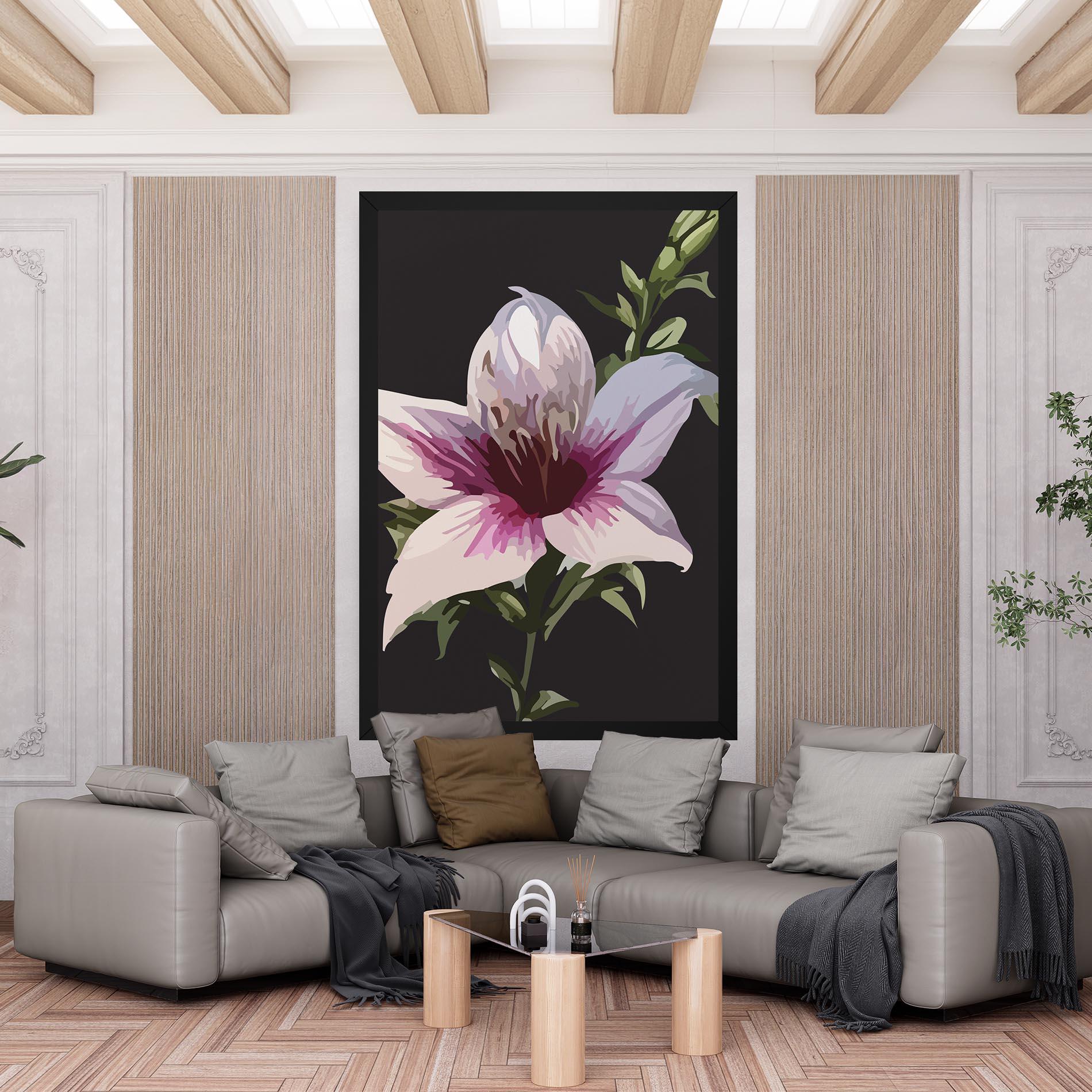Leinwandbild Pink Pretty Lily mockup 6
