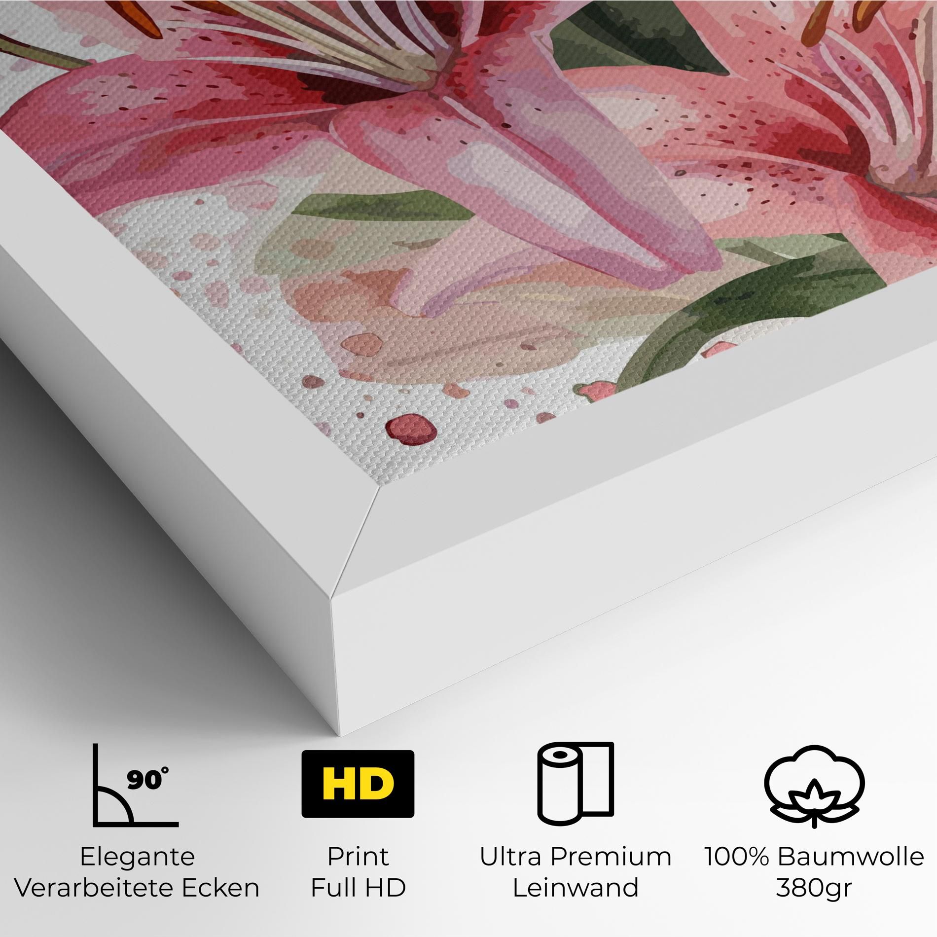 Beautiful Pink Lily mockup 4