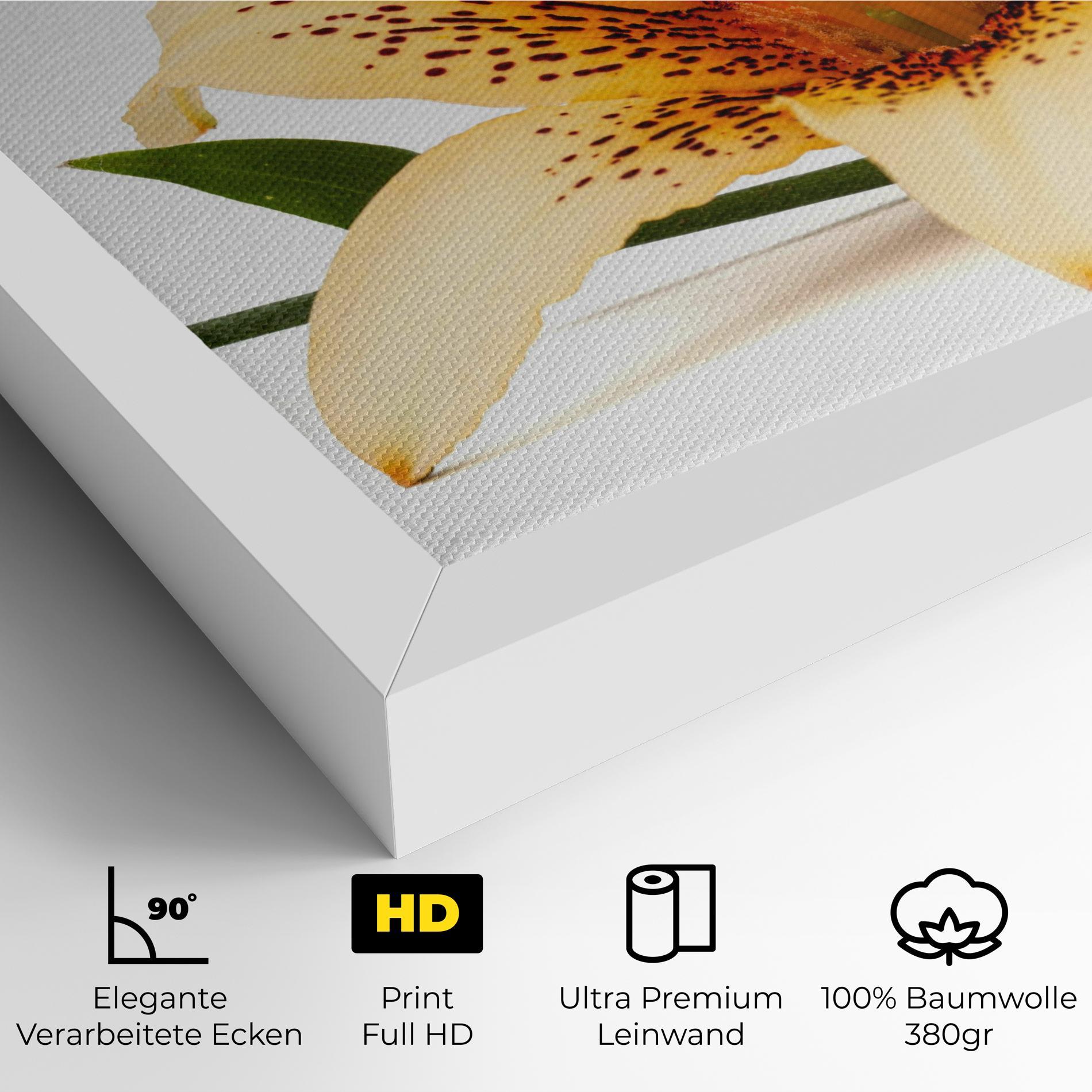 Leinwandbild Big Yellow Lily mockup 4