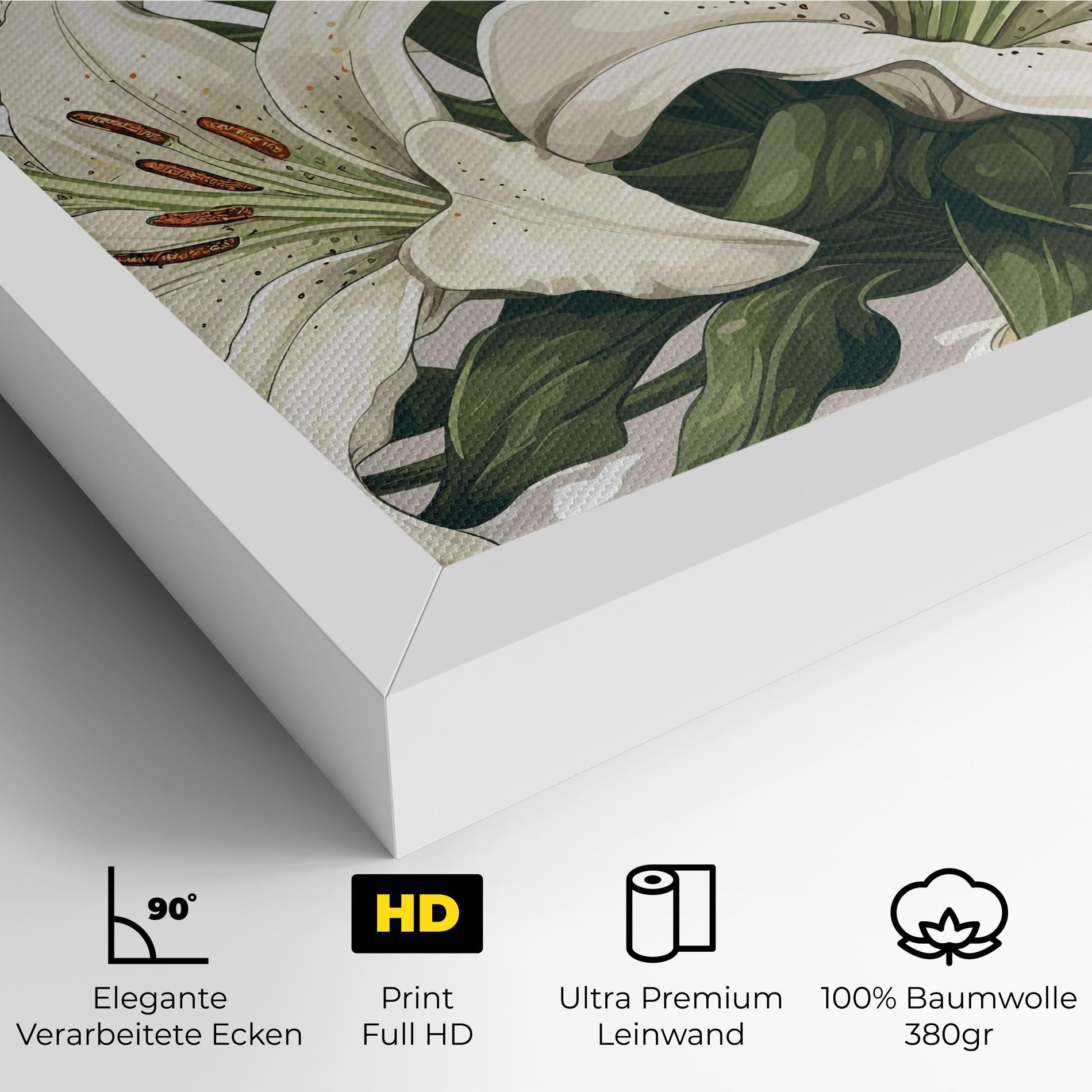 Grey White Lily mockup 4