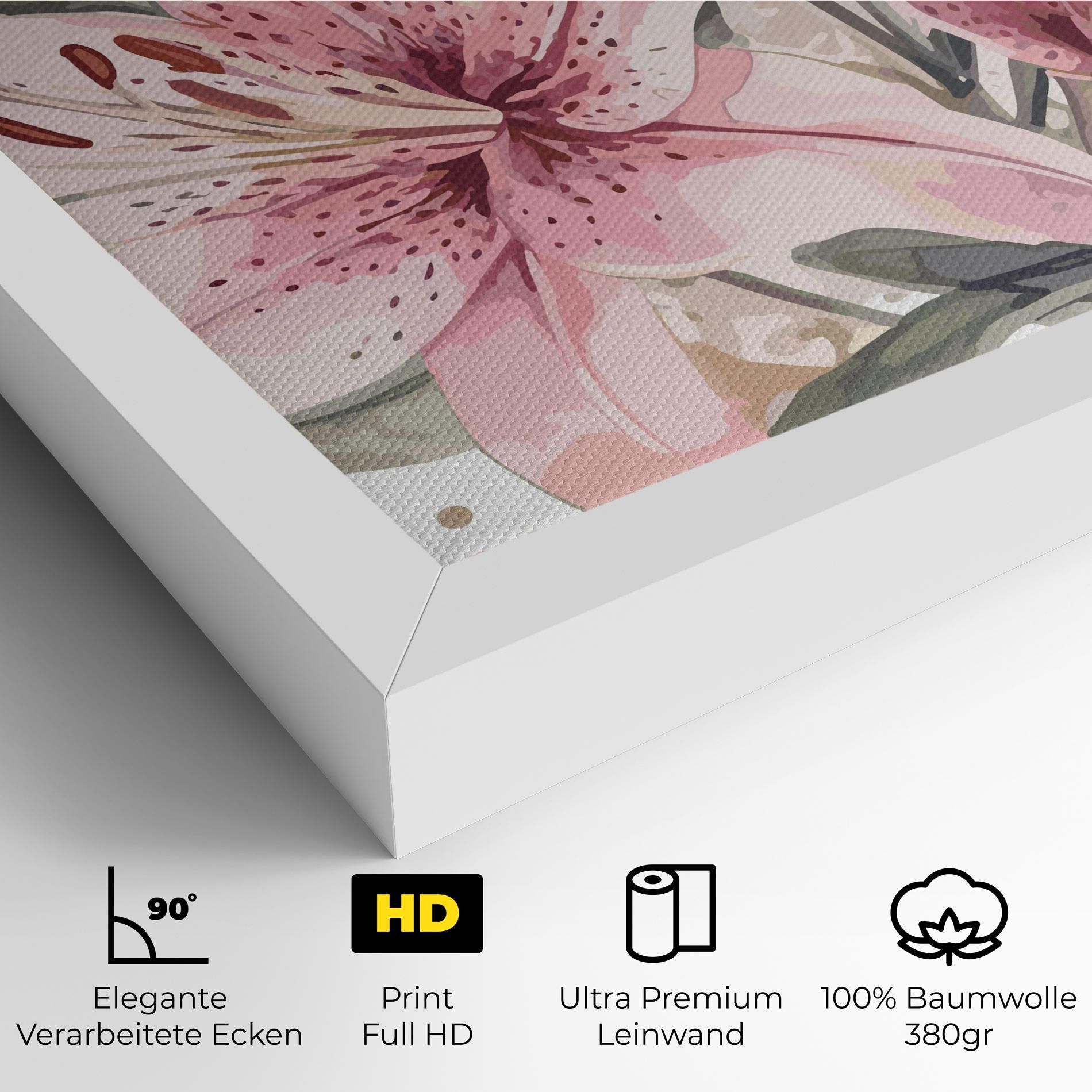 Light Pink Lily Art mockup 4