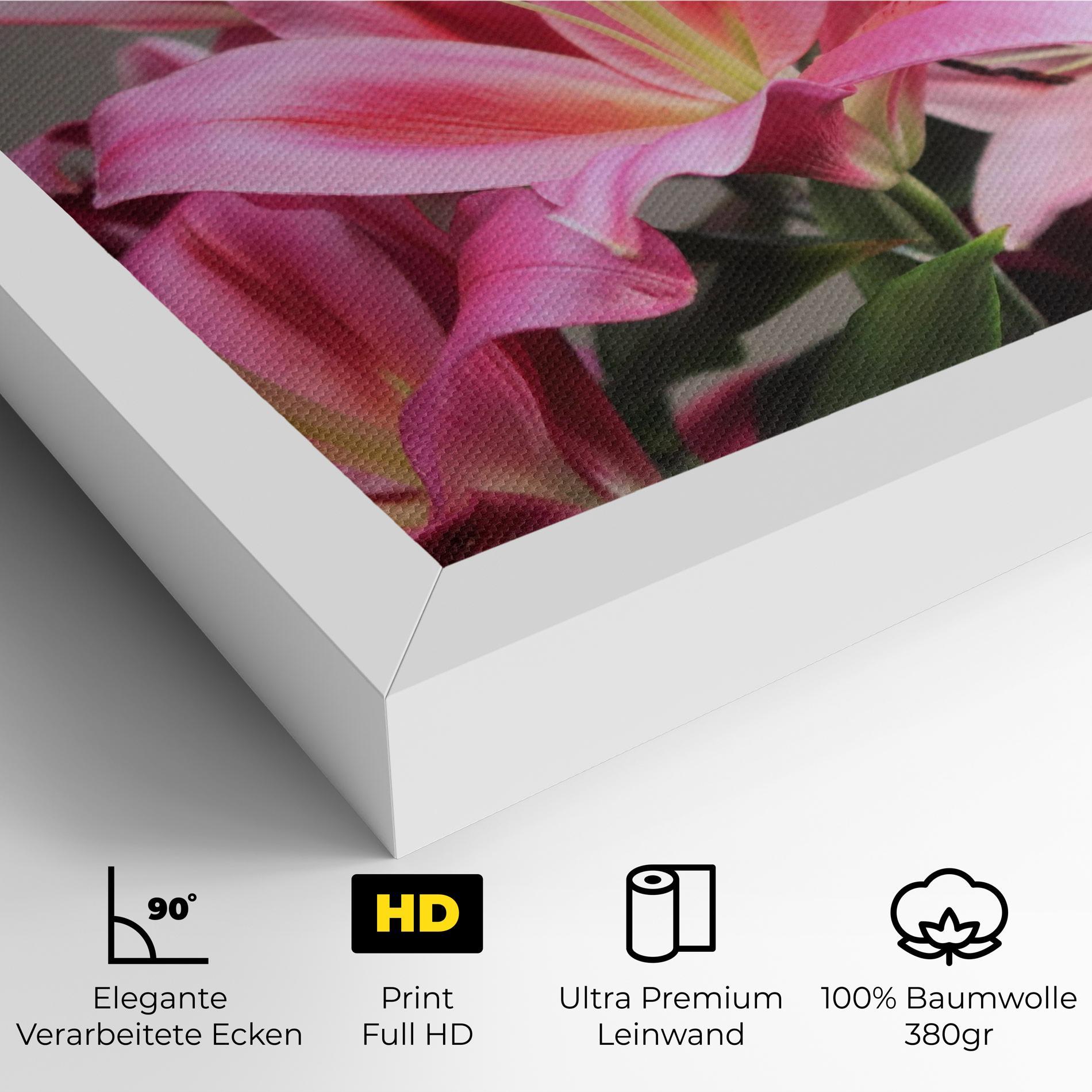 Leinwandbild Light Pink Lily View mockup 4