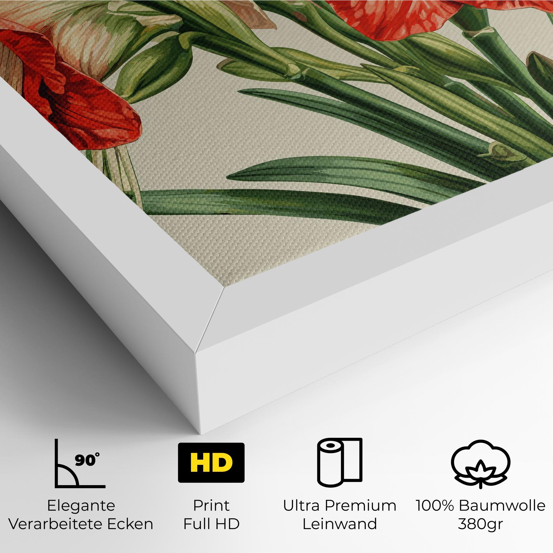 Leinwandbild Orange Cream Lily mockup 4