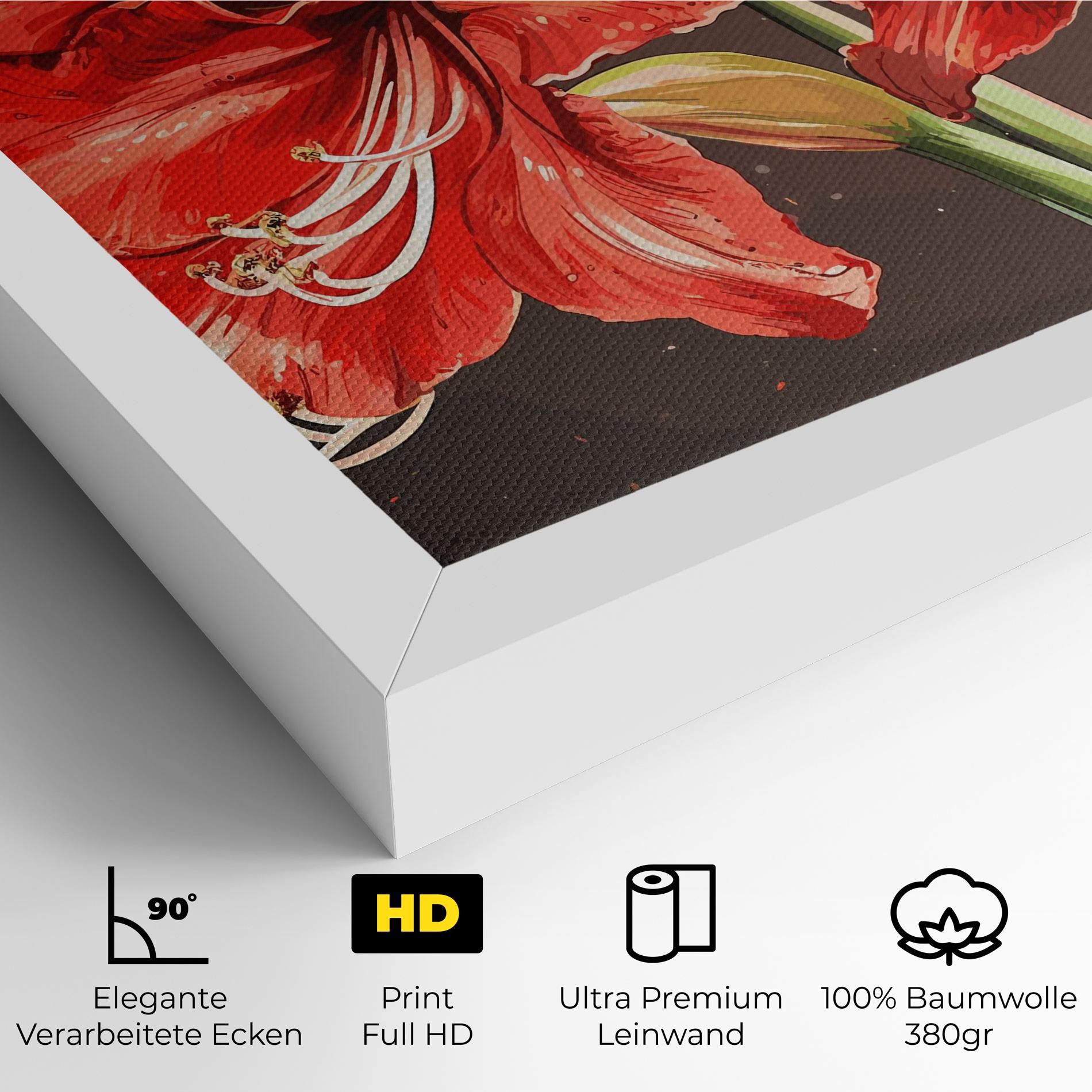 Orange Pretty Lily mockup 4