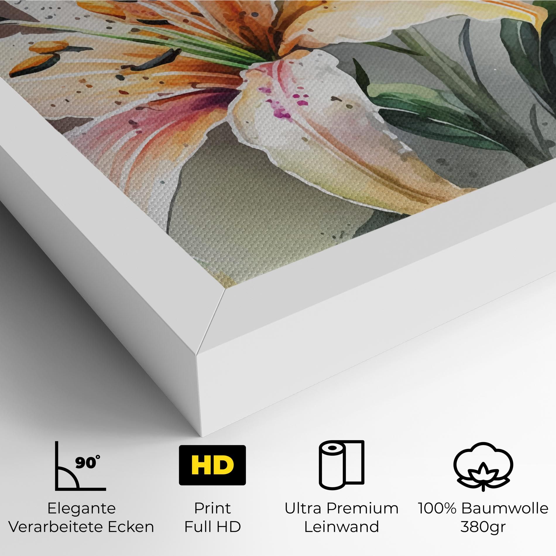 White Orange Lily mockup 4