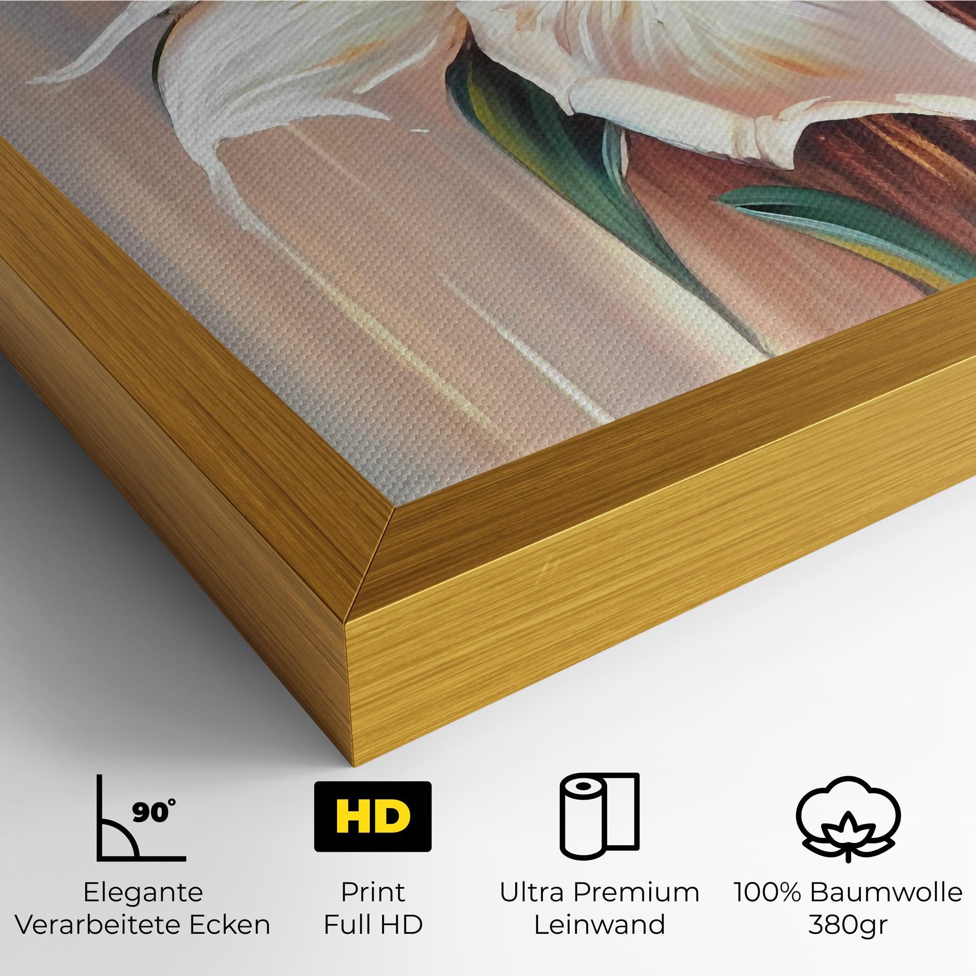 Abstract Lily Painting mockup 4