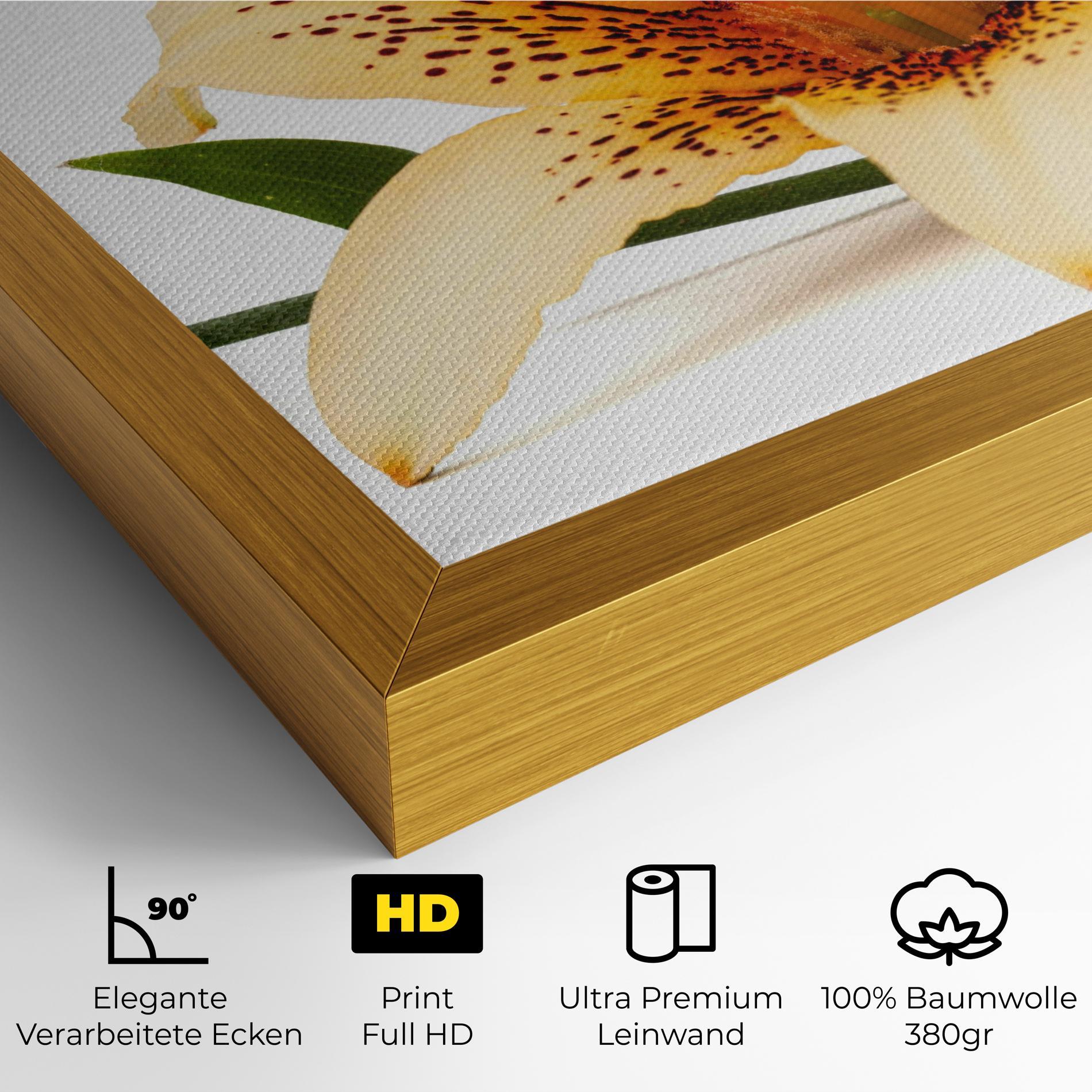 Leinwandbild Big Yellow Lily mockup 4