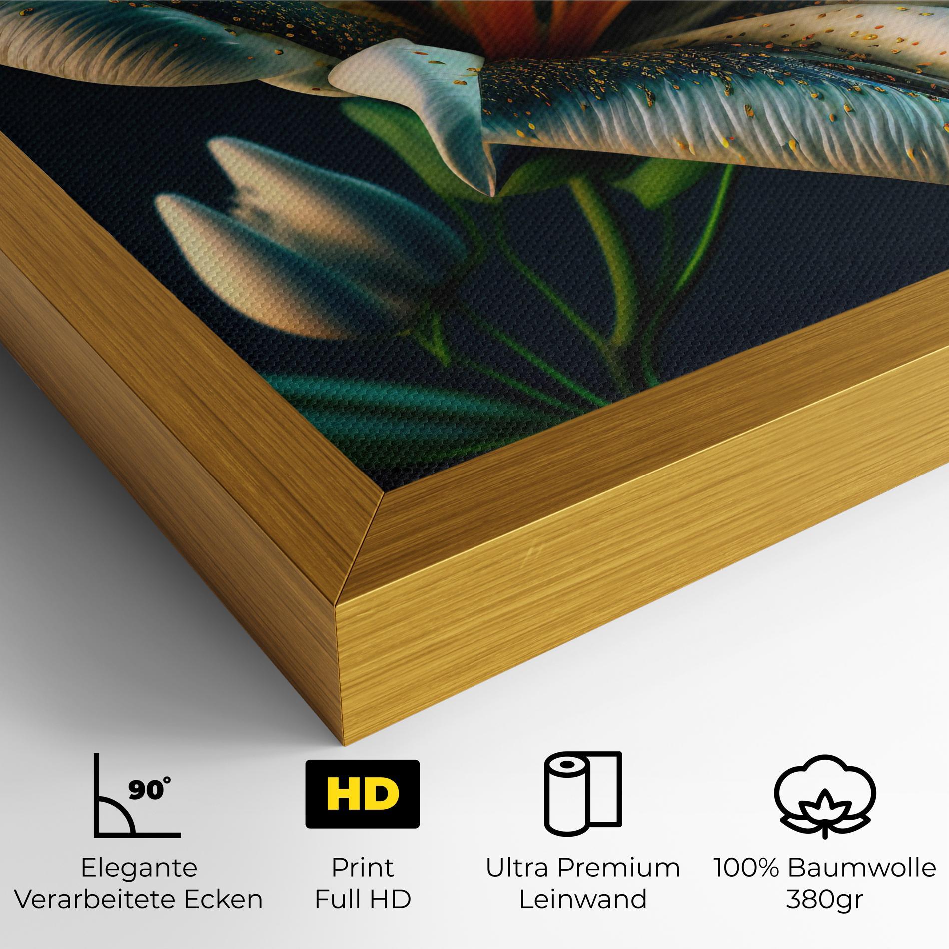 Leinwandbild Blue Grey Lily mockup 4