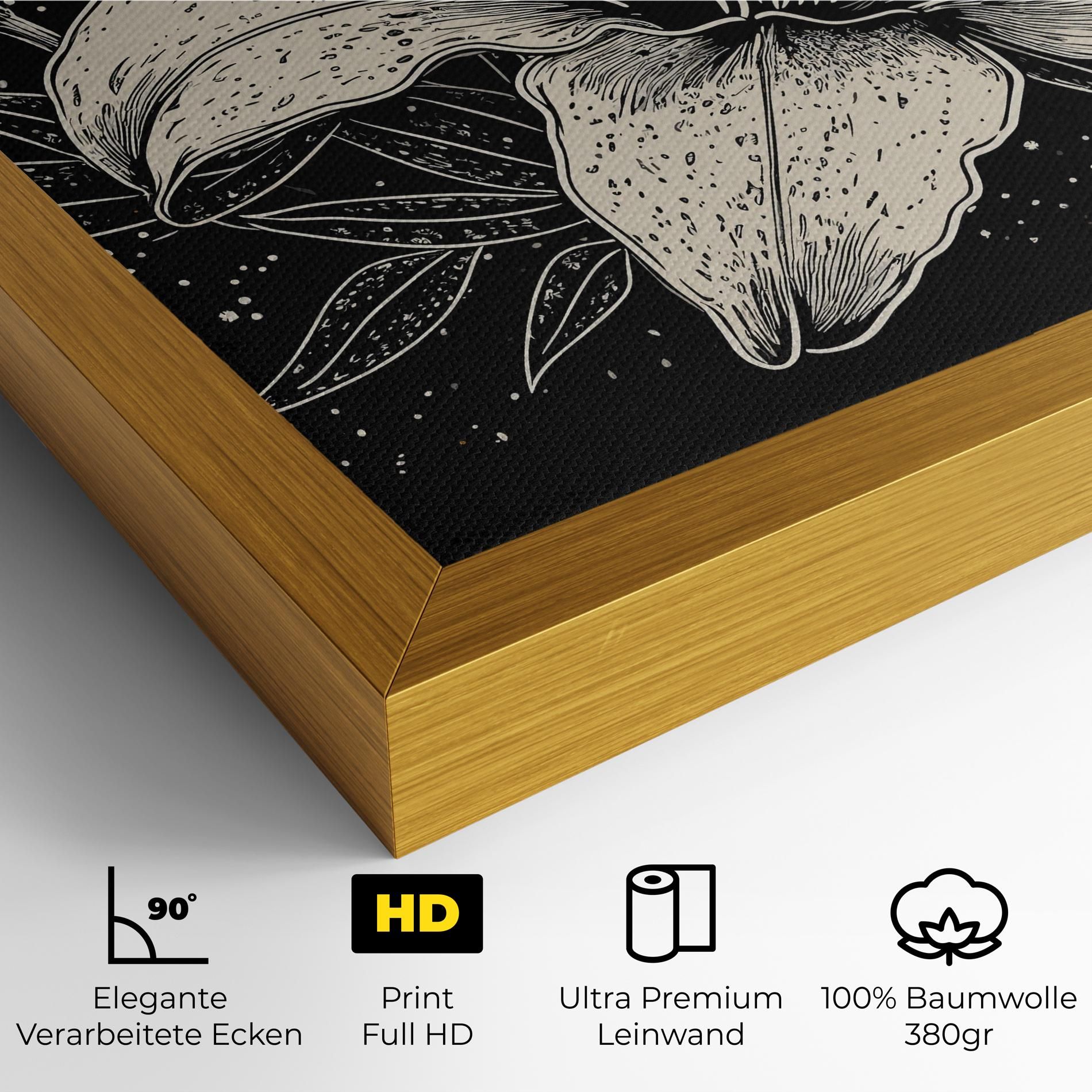 Cream Black Lily mockup 4