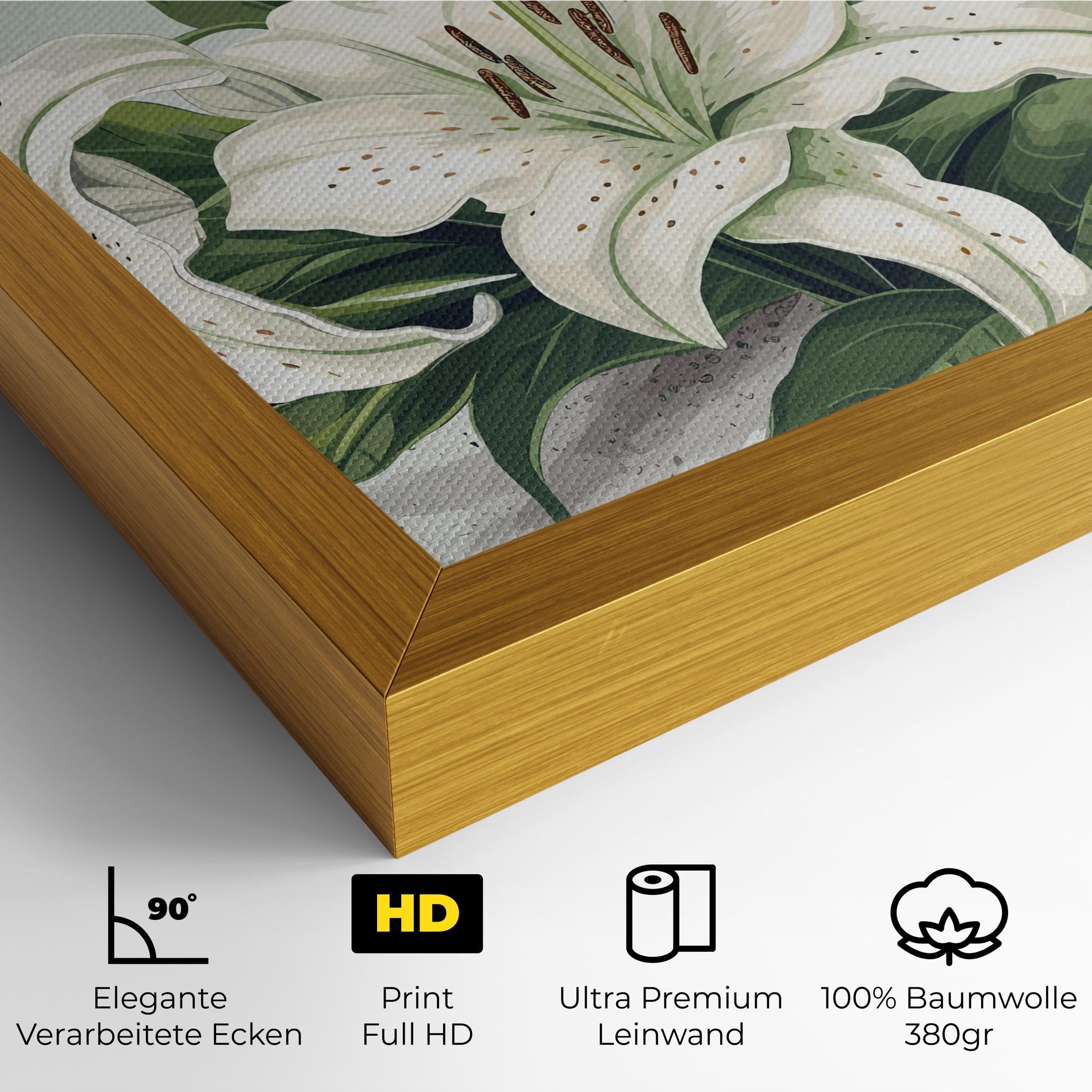 Leinwandbild Light Lily Art mockup 4