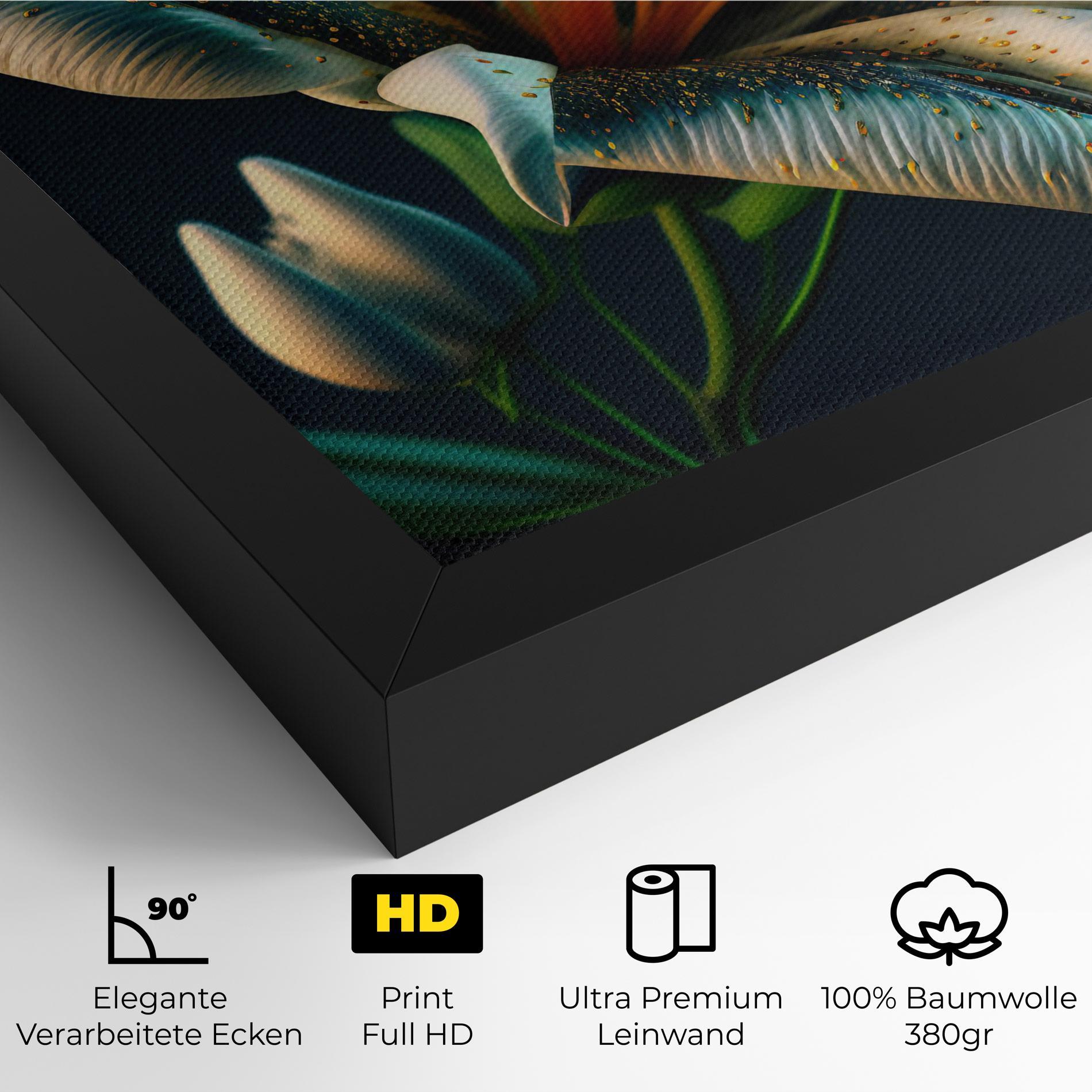 Leinwandbild Blue Grey Lily mockup 4