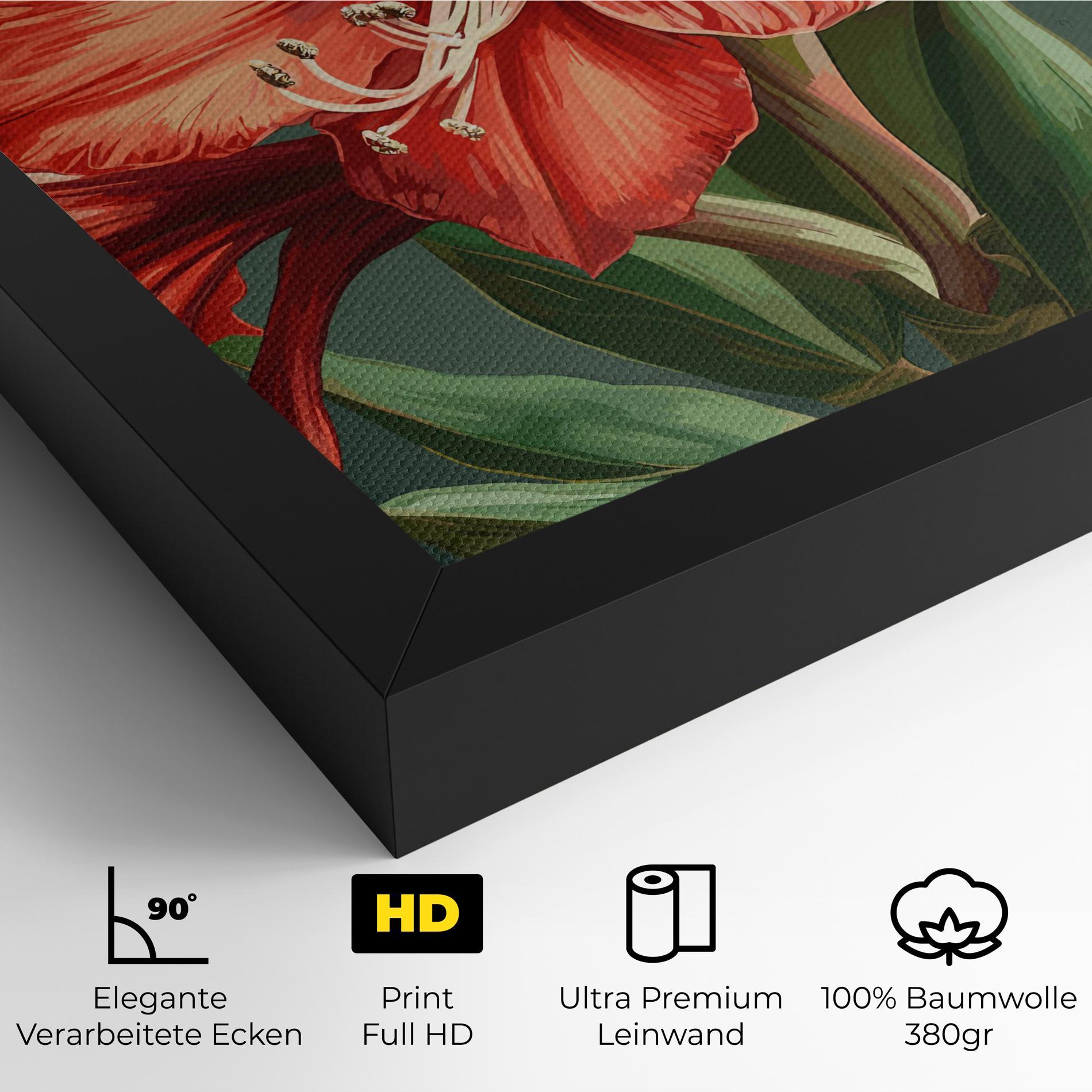 Leinwandbild Lily Orange Art mockup 4