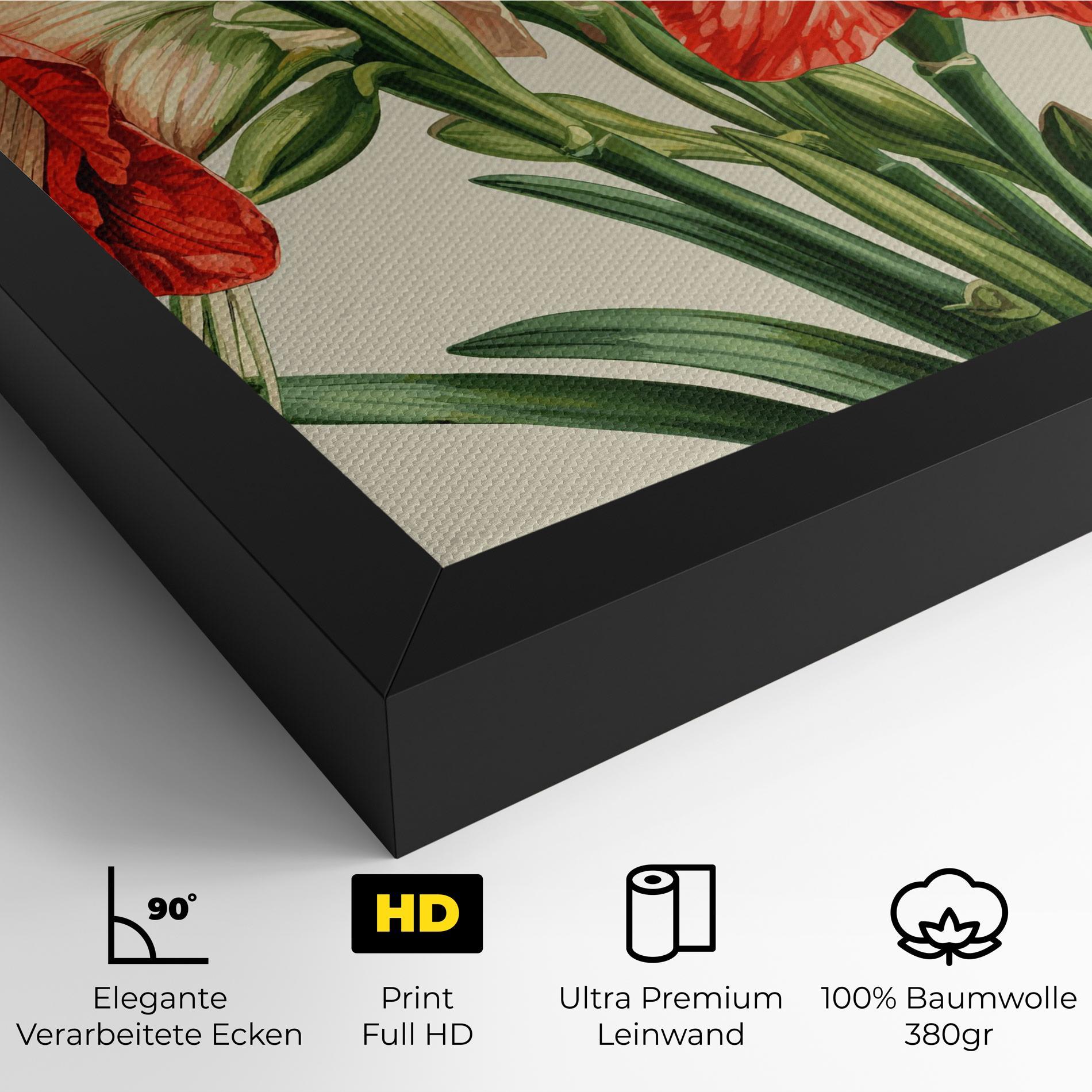 Leinwandbild Orange Cream Lily mockup 4