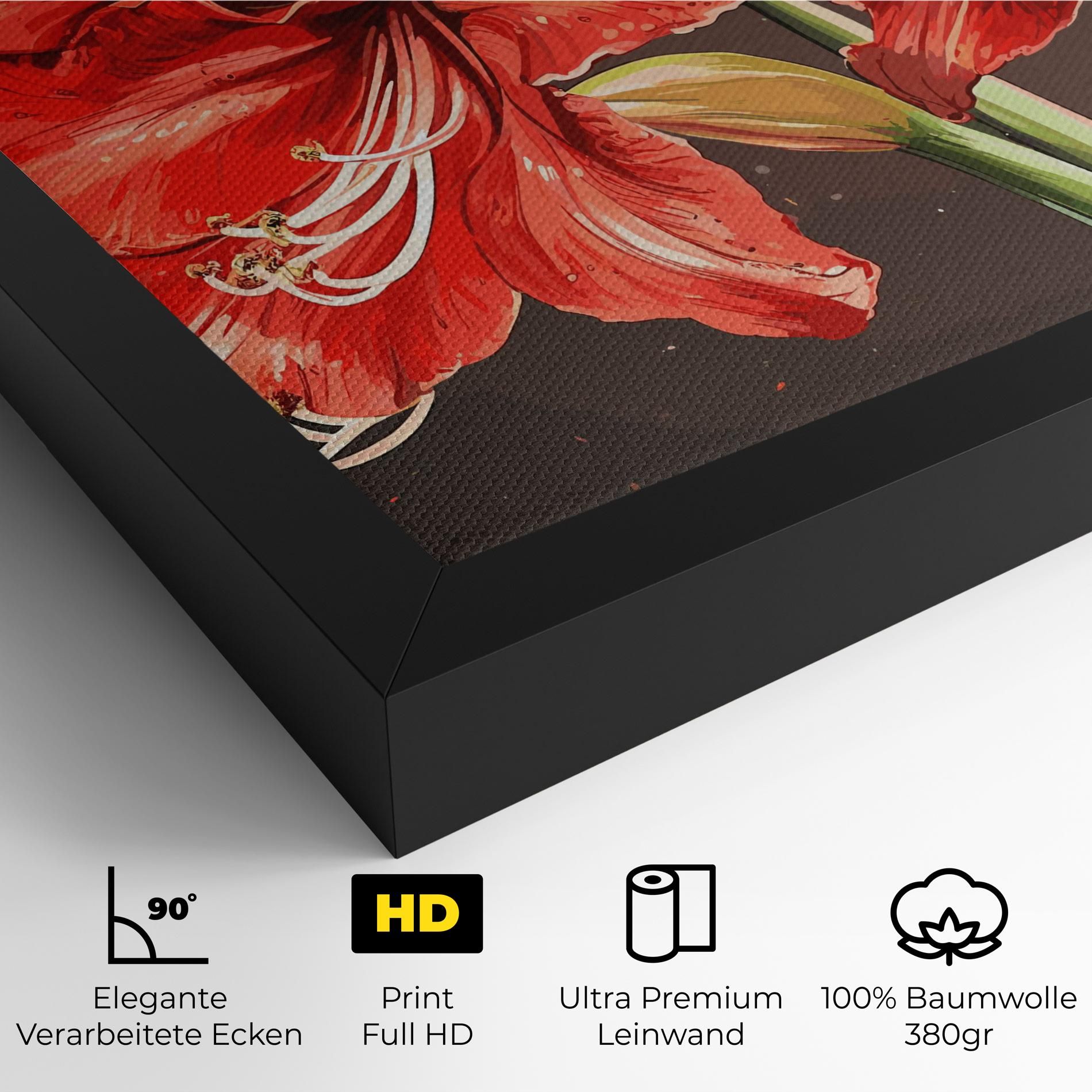 Orange Pretty Lily mockup 4