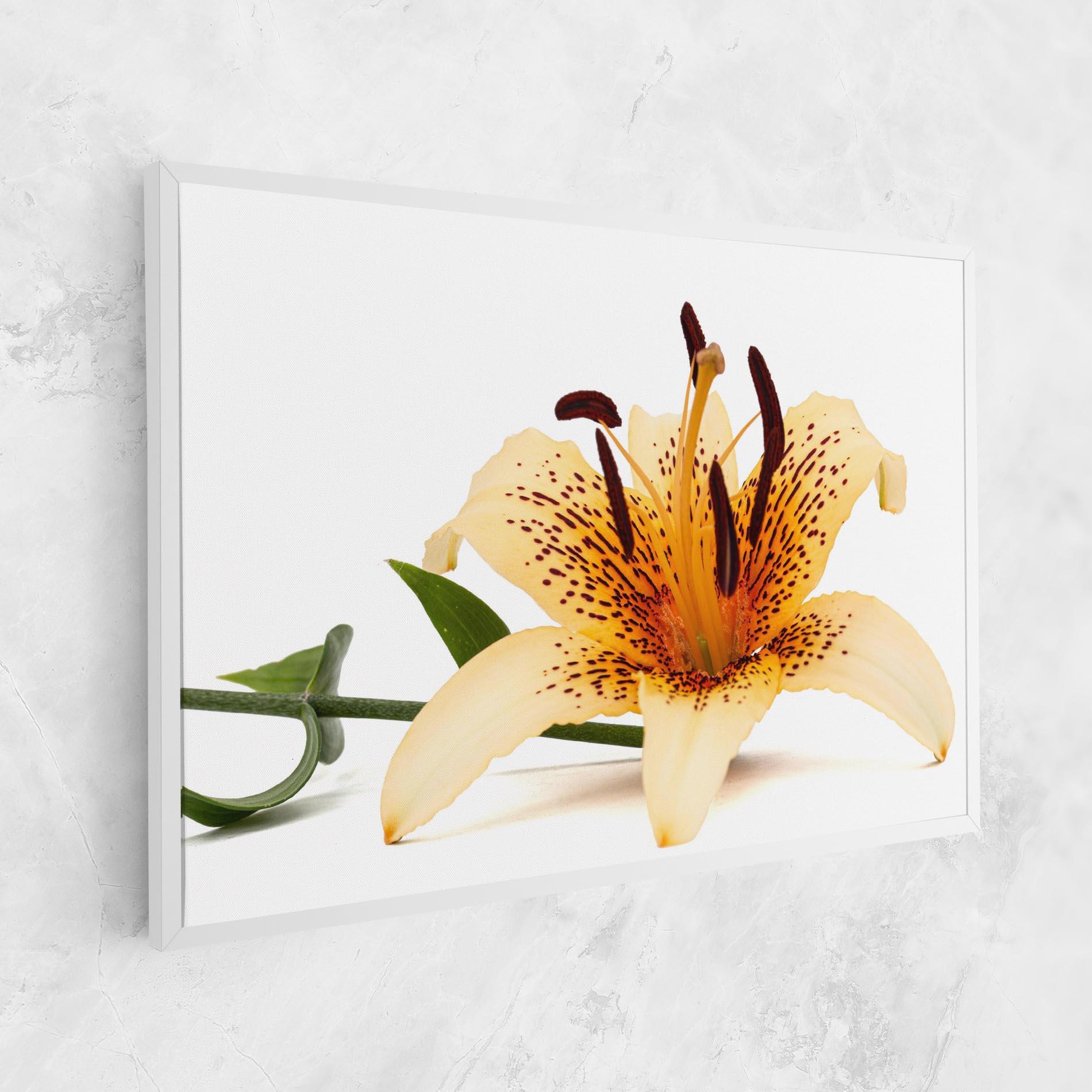 Leinwandbild Big Yellow Lily mockup 1
