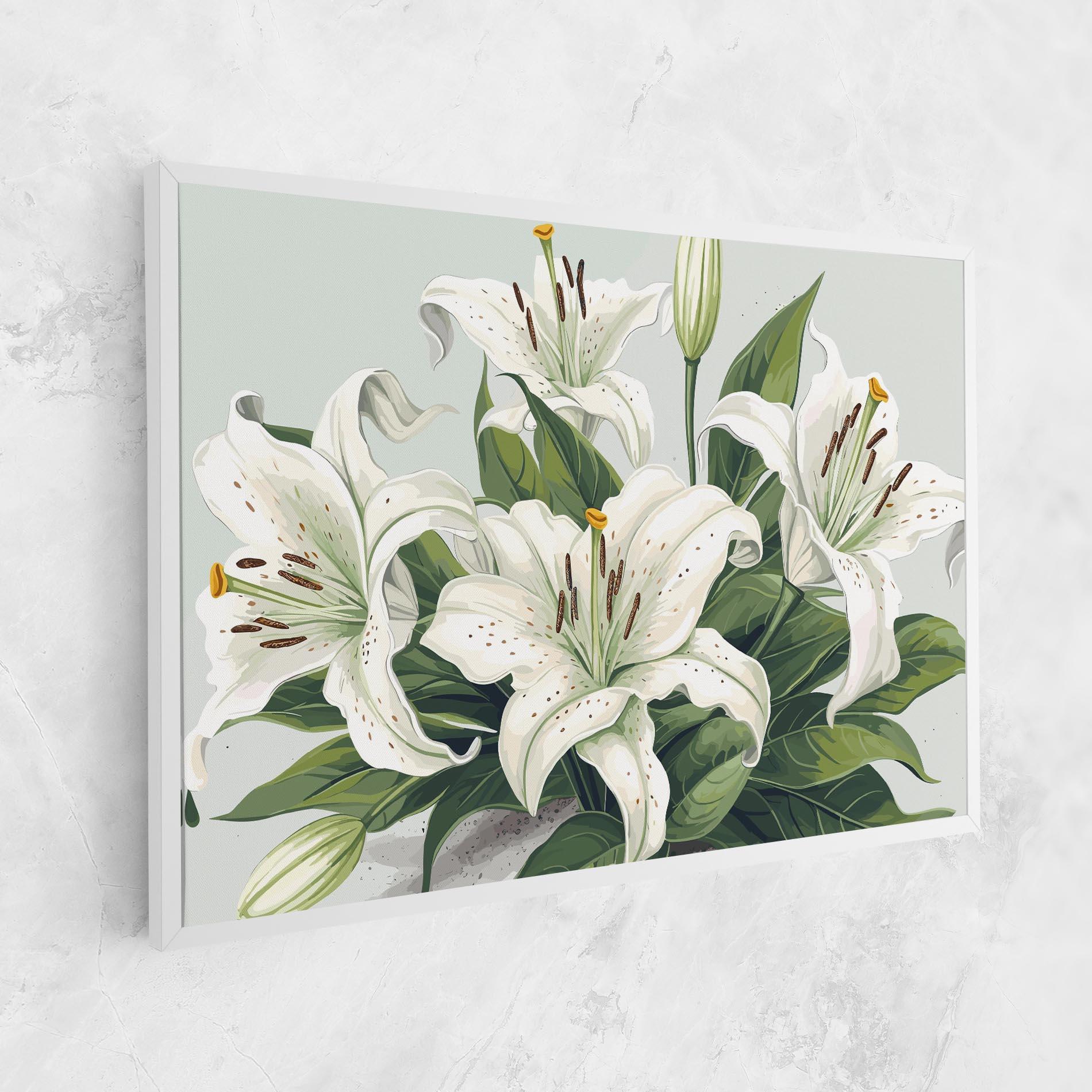 Leinwandbild Light Lily Art mockup 1