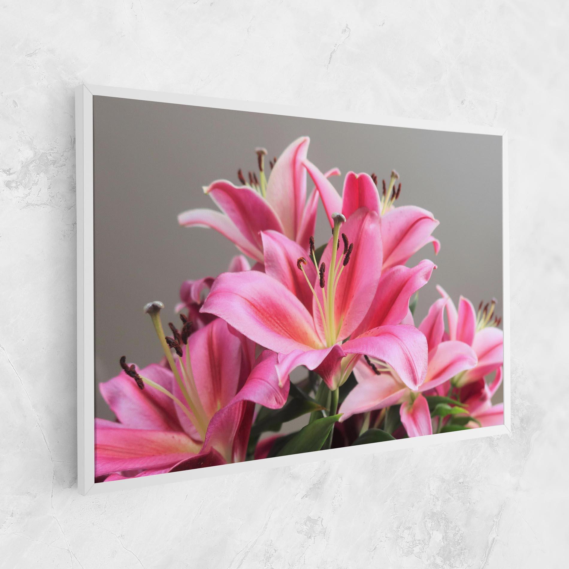 Leinwandbild Light Pink Lily View mockup 1