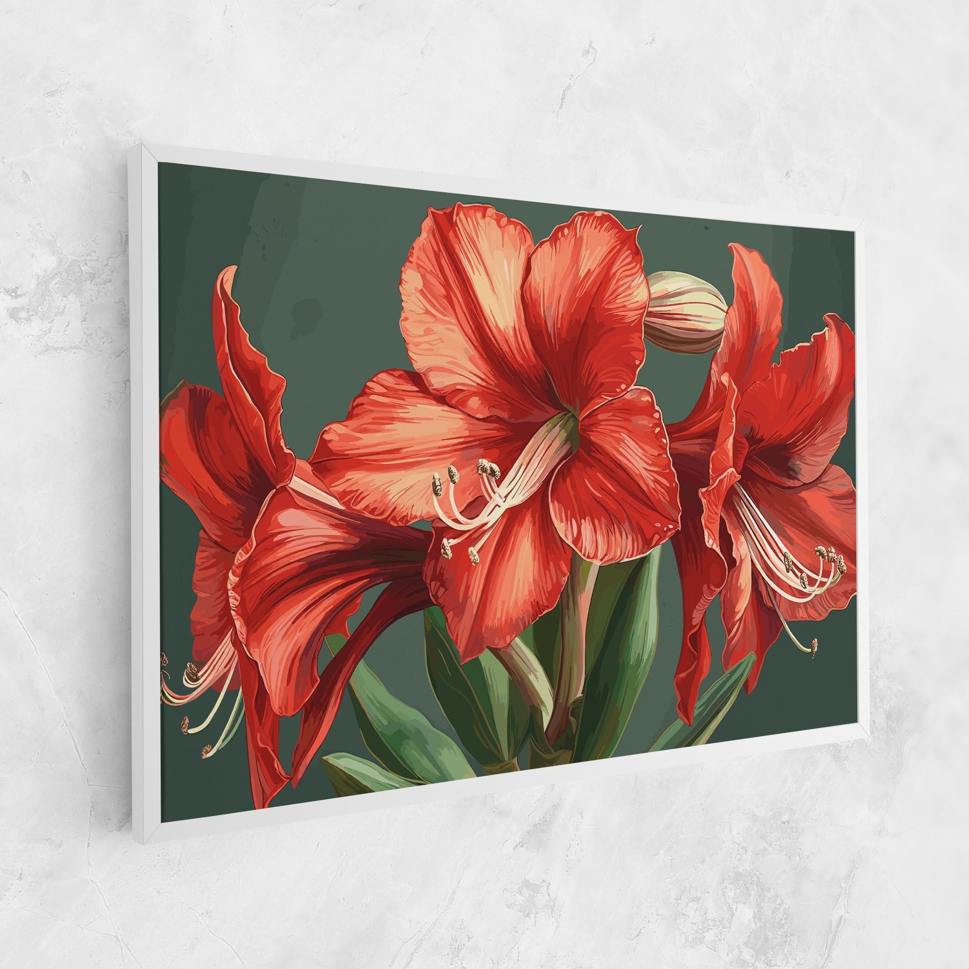 Leinwandbild Lily Orange Art mockup 1