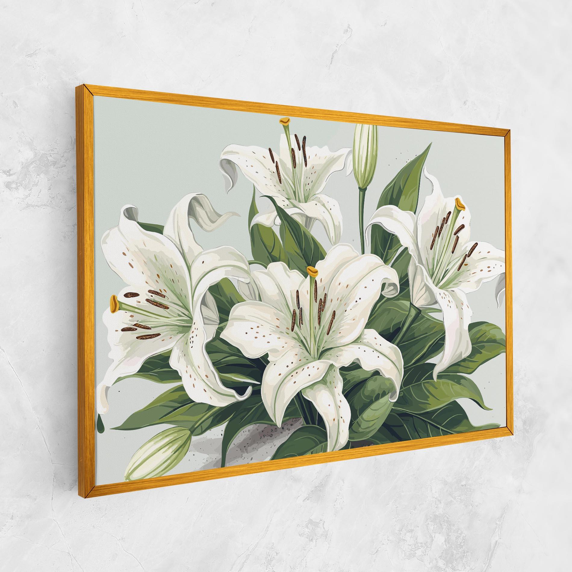 Leinwandbild Light Lily Art mockup 1