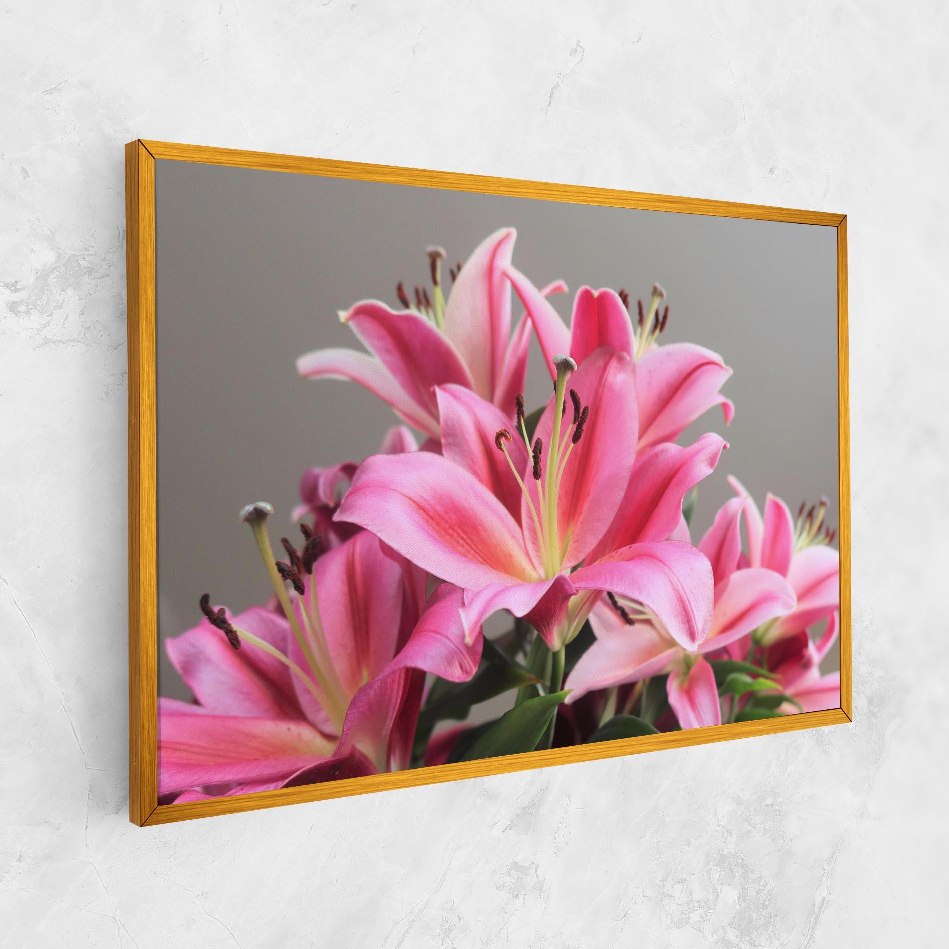 Leinwandbild Light Pink Lily View mockup 1