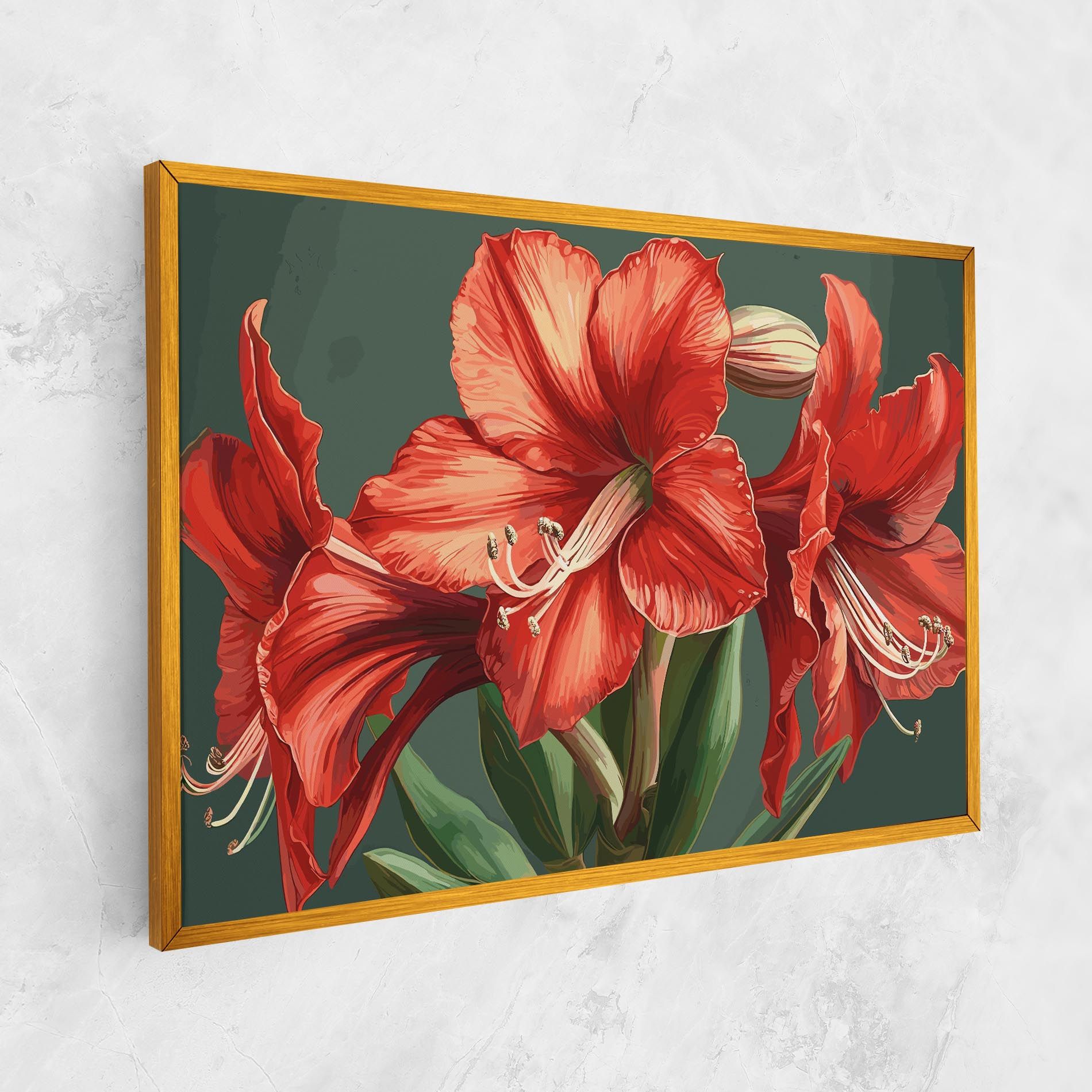 Lily Orange Art mockup 1