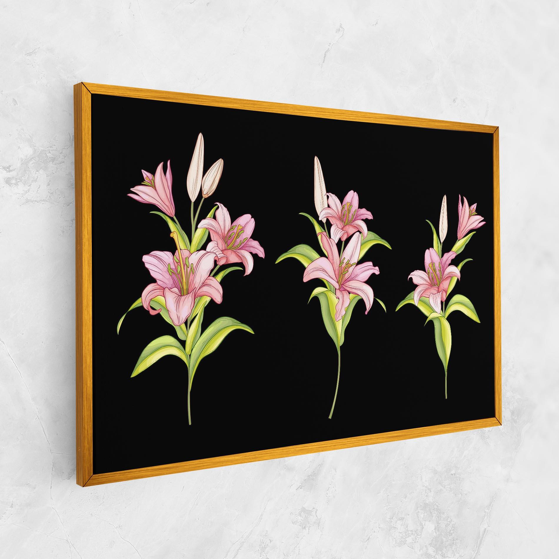 Leinwandbild Lily Set mockup 1