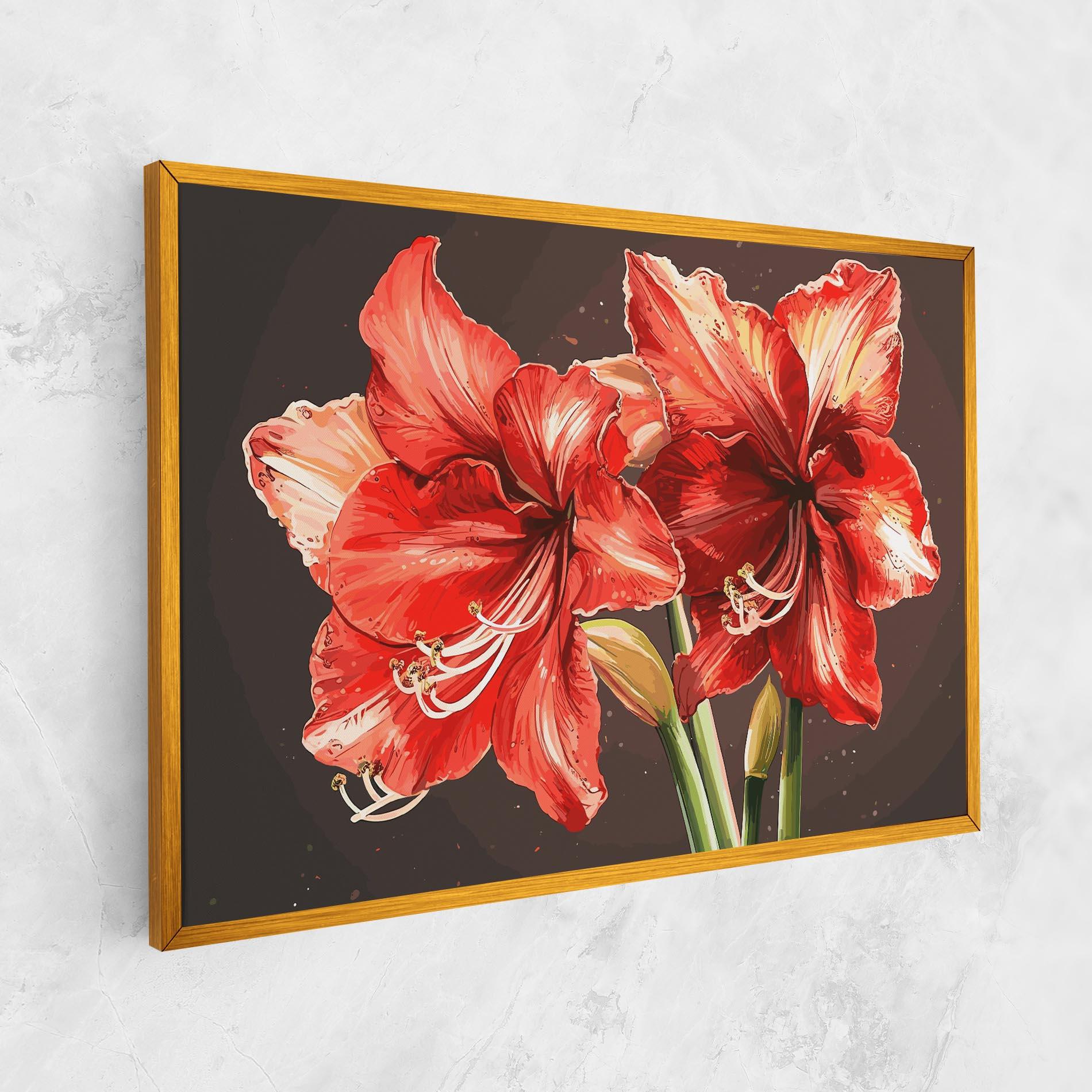 Leinwandbild Orange Pretty Lily mockup 1