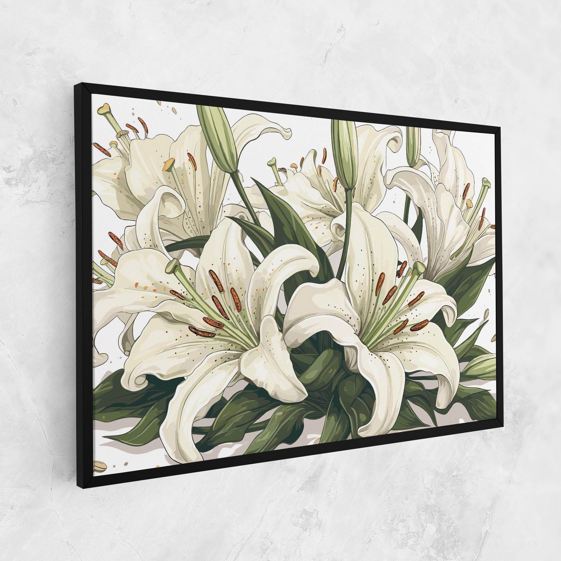 Grey White Lily mockup 1