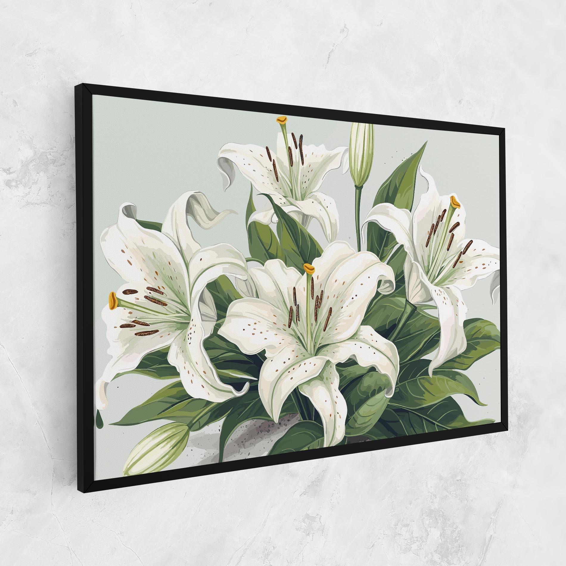 Leinwandbild Light Lily Art mockup 1