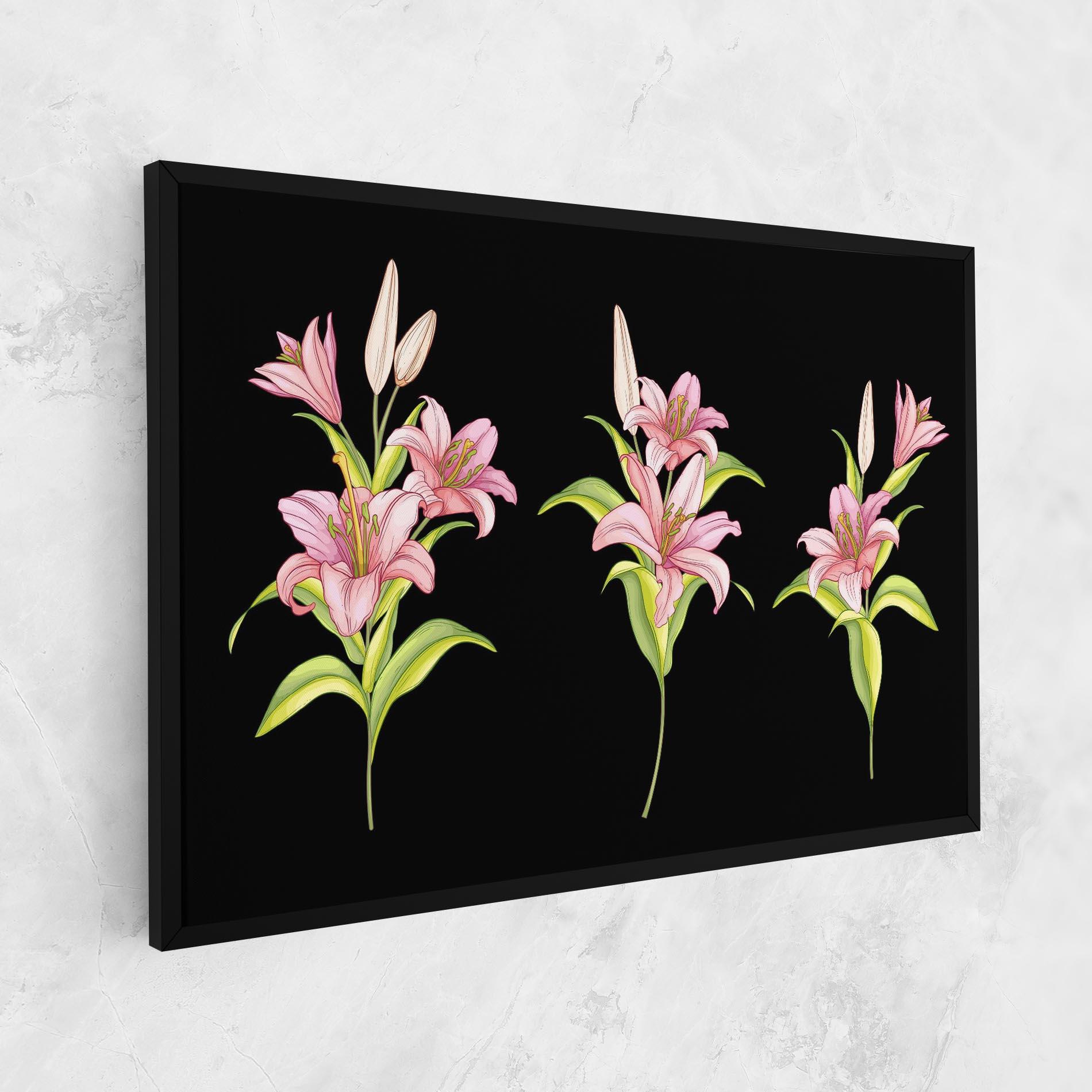 Leinwandbild Lily Set mockup 1