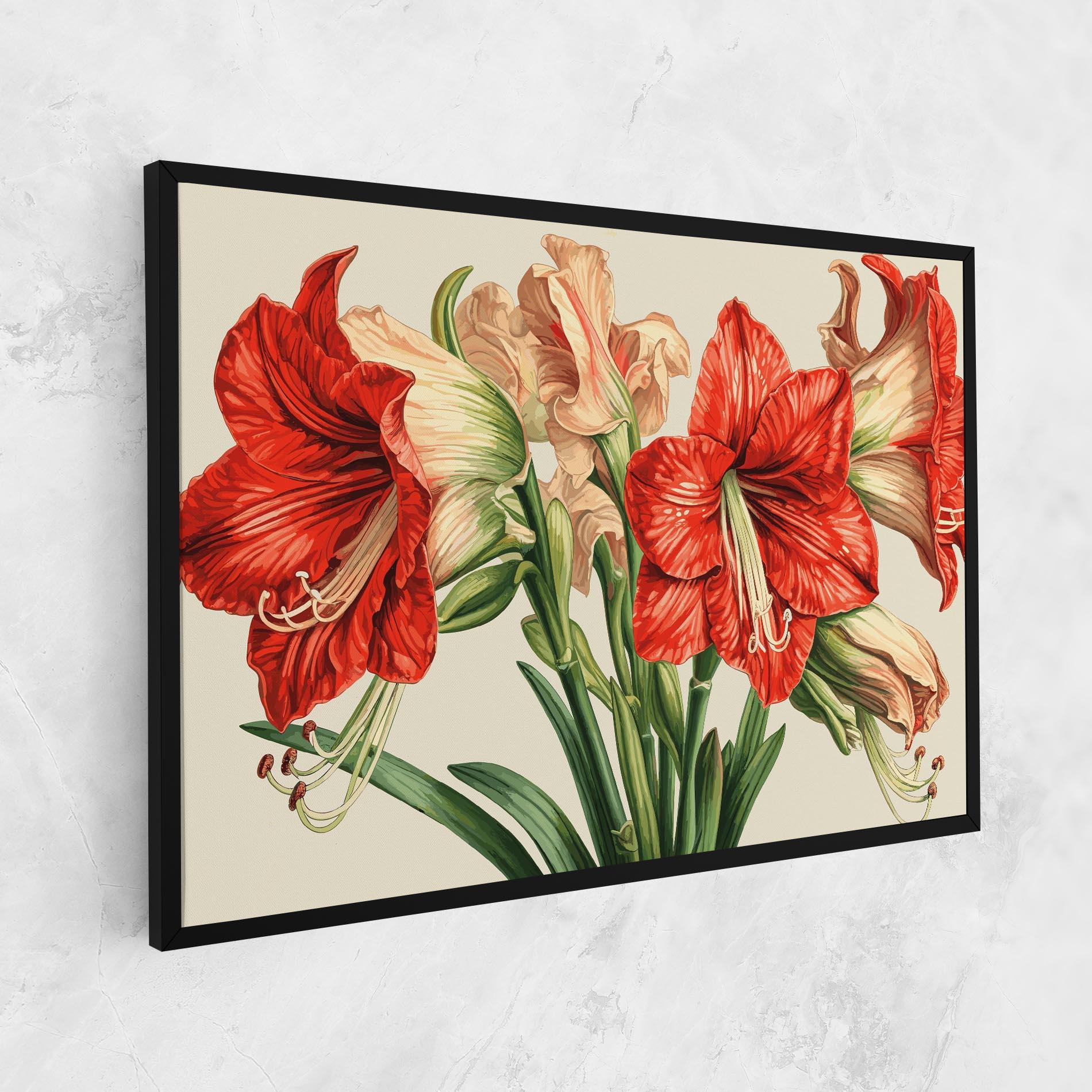 Leinwandbild Orange Cream Lily mockup 1