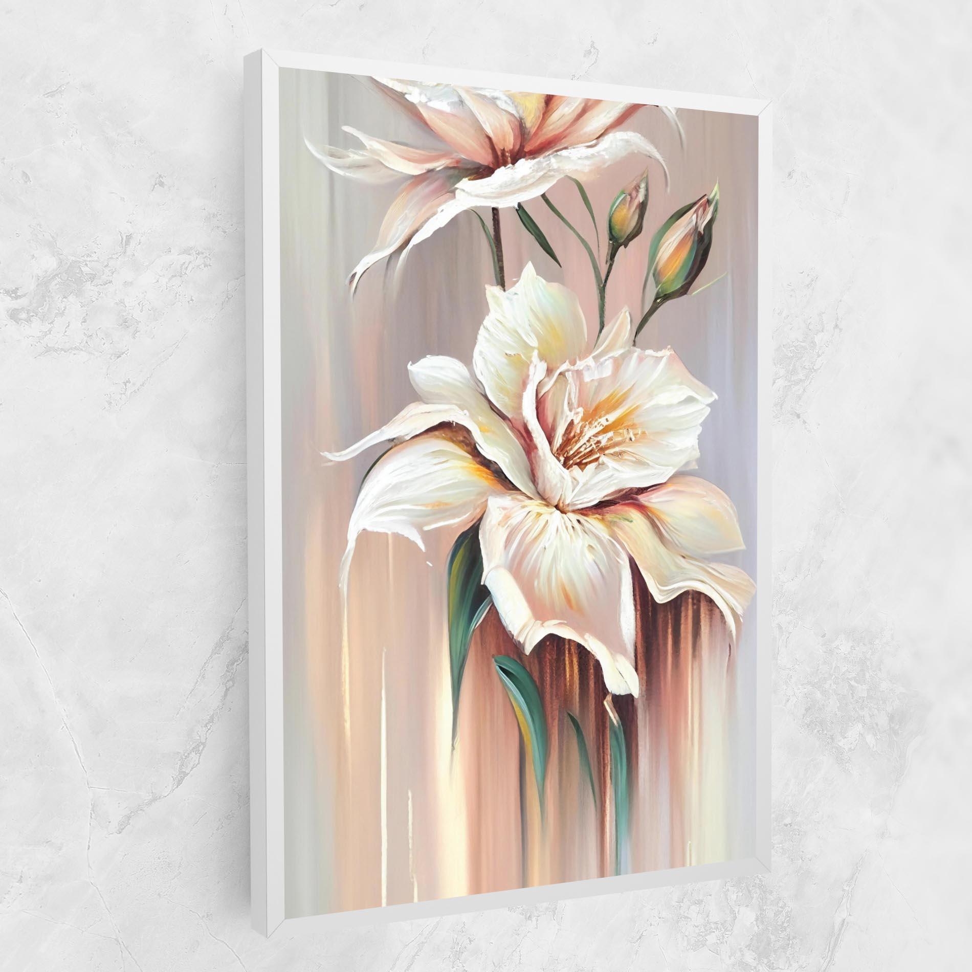 Leinwandbild Abstract Lily Painting mockup 1