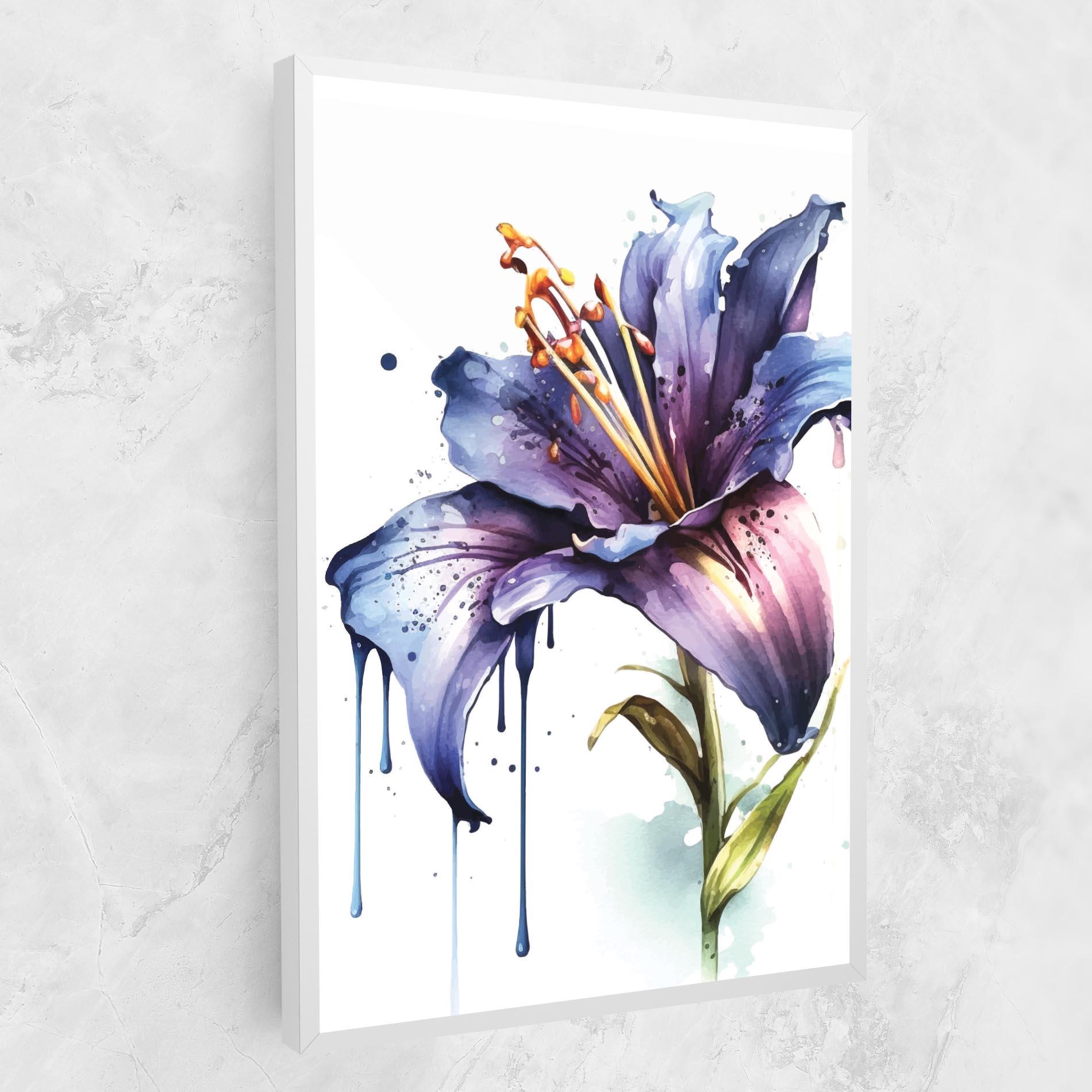 Leinwandbild Purple Orange Lily mockup 1