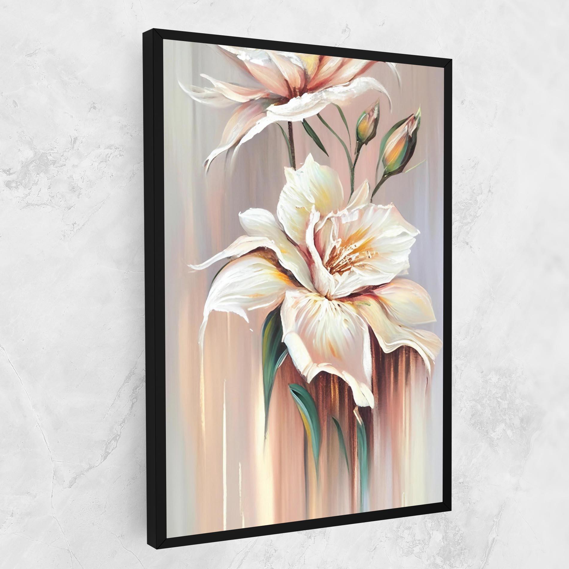 Leinwandbild Abstract Lily Painting mockup 1