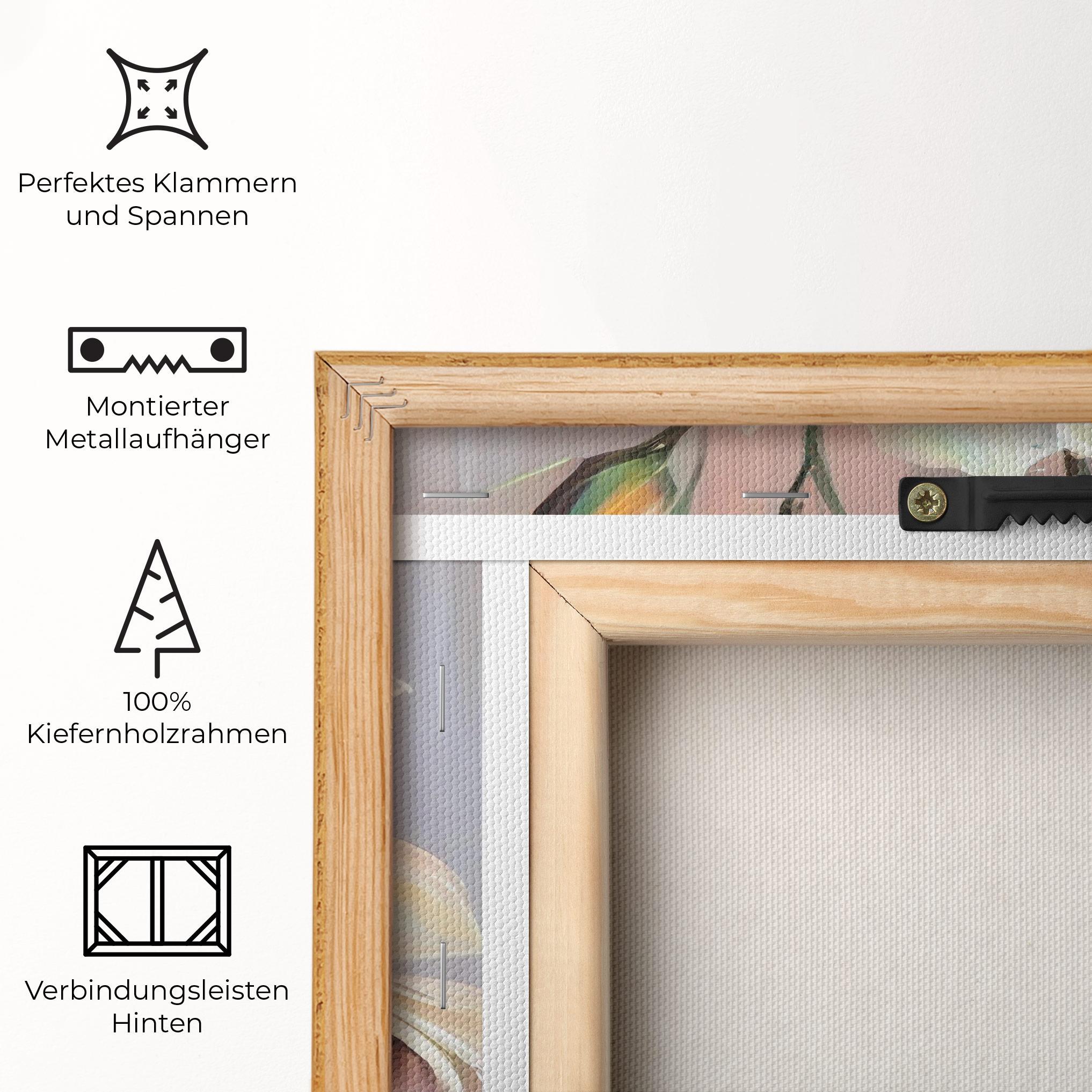 Leinwandbild Abstract Lily Painting mockup 5