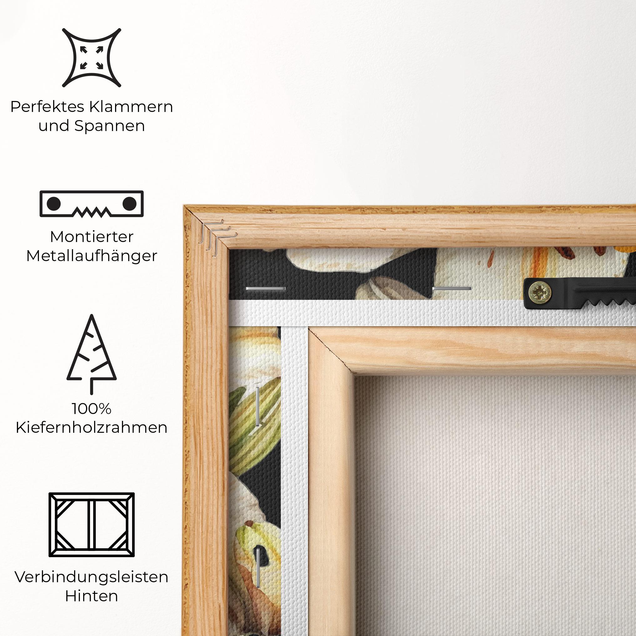 Leinwandbild Beautiful White Lily mockup 5