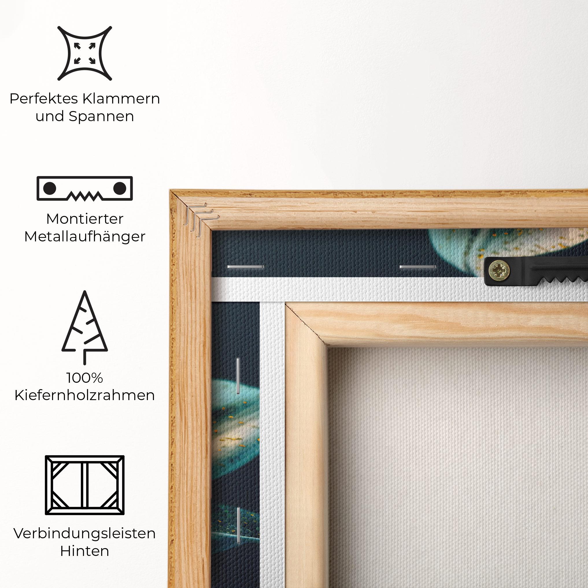 Leinwandbild Blue Grey Lily mockup 5