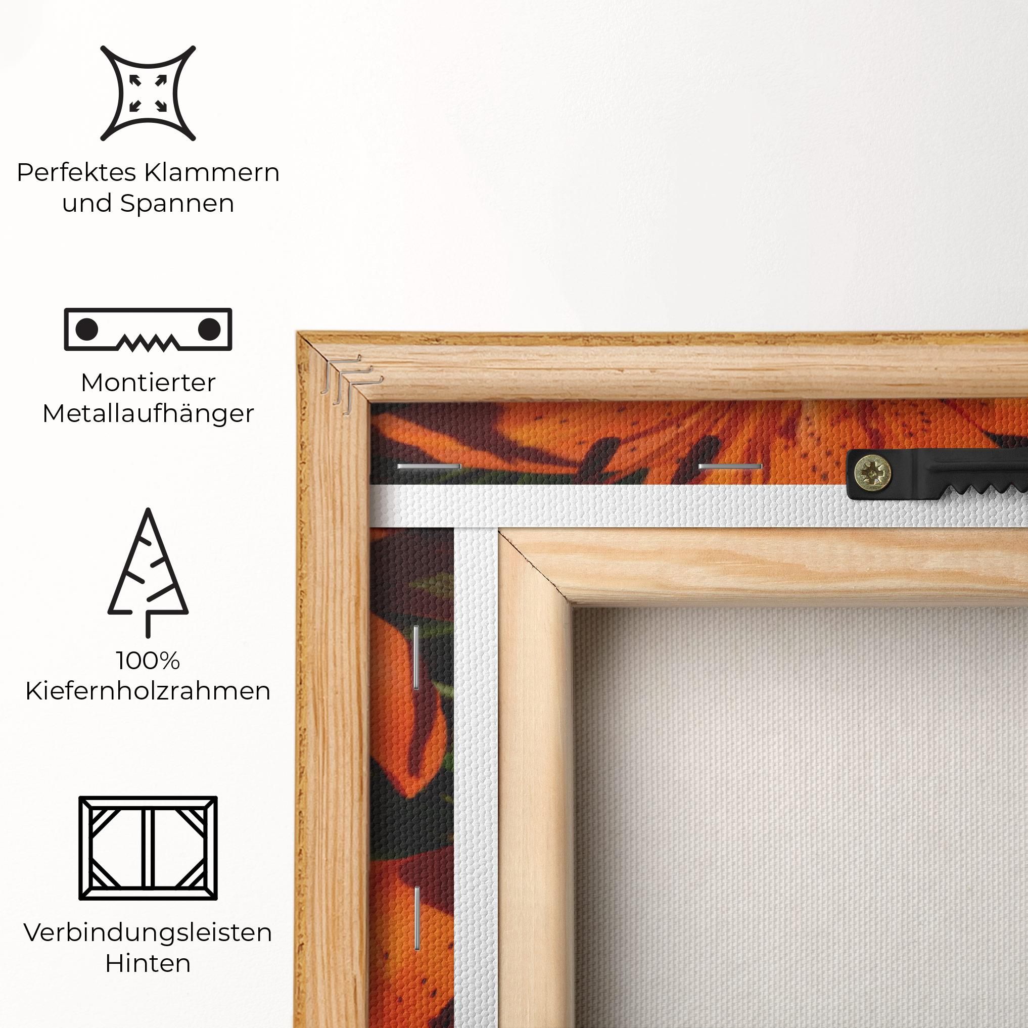 Orange Lily In The Sun mockup 5