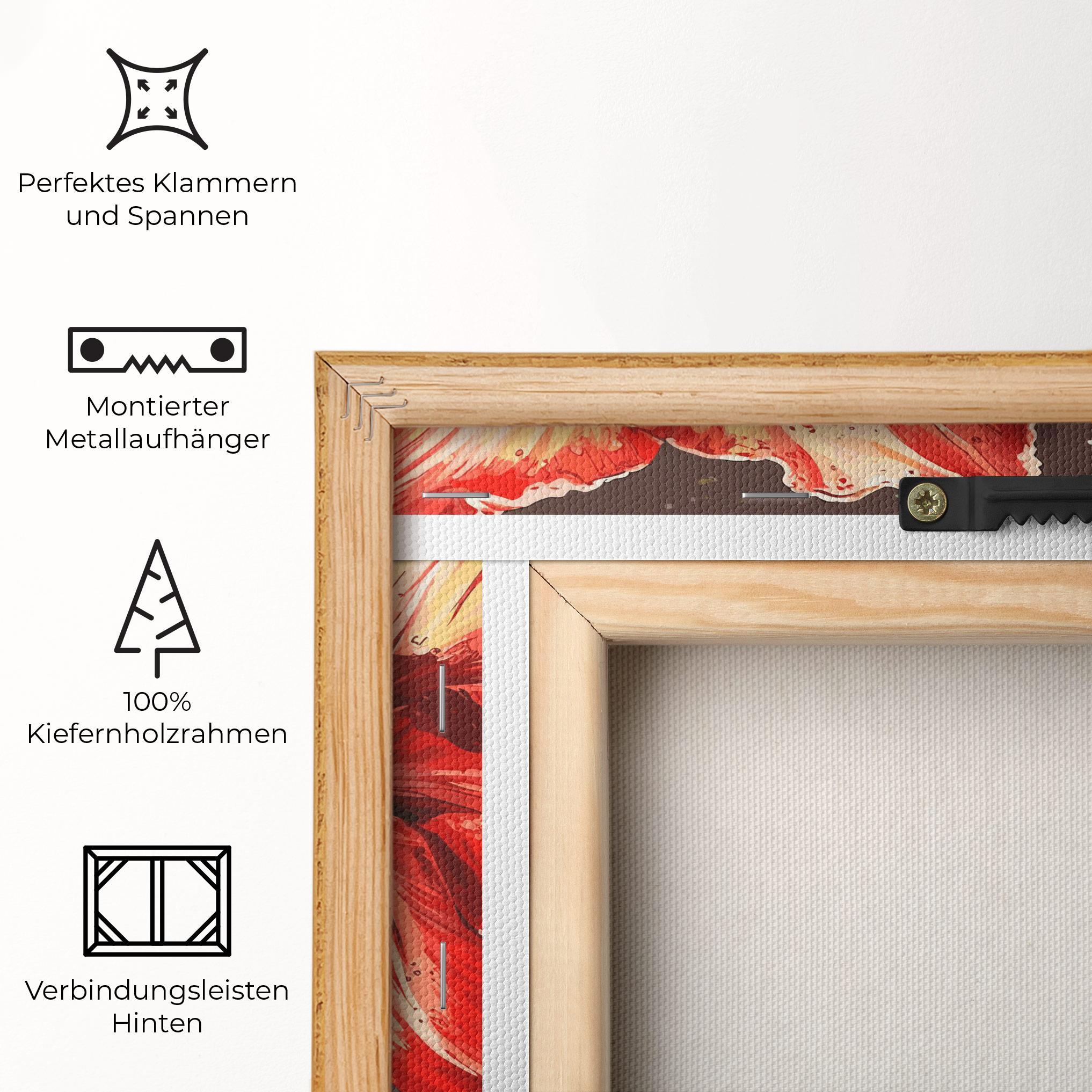 Leinwandbild Orange Pretty Lily mockup 5