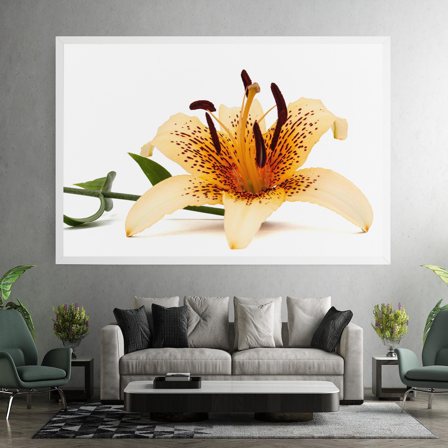 Leinwandbild Big Yellow Lily mockup 7