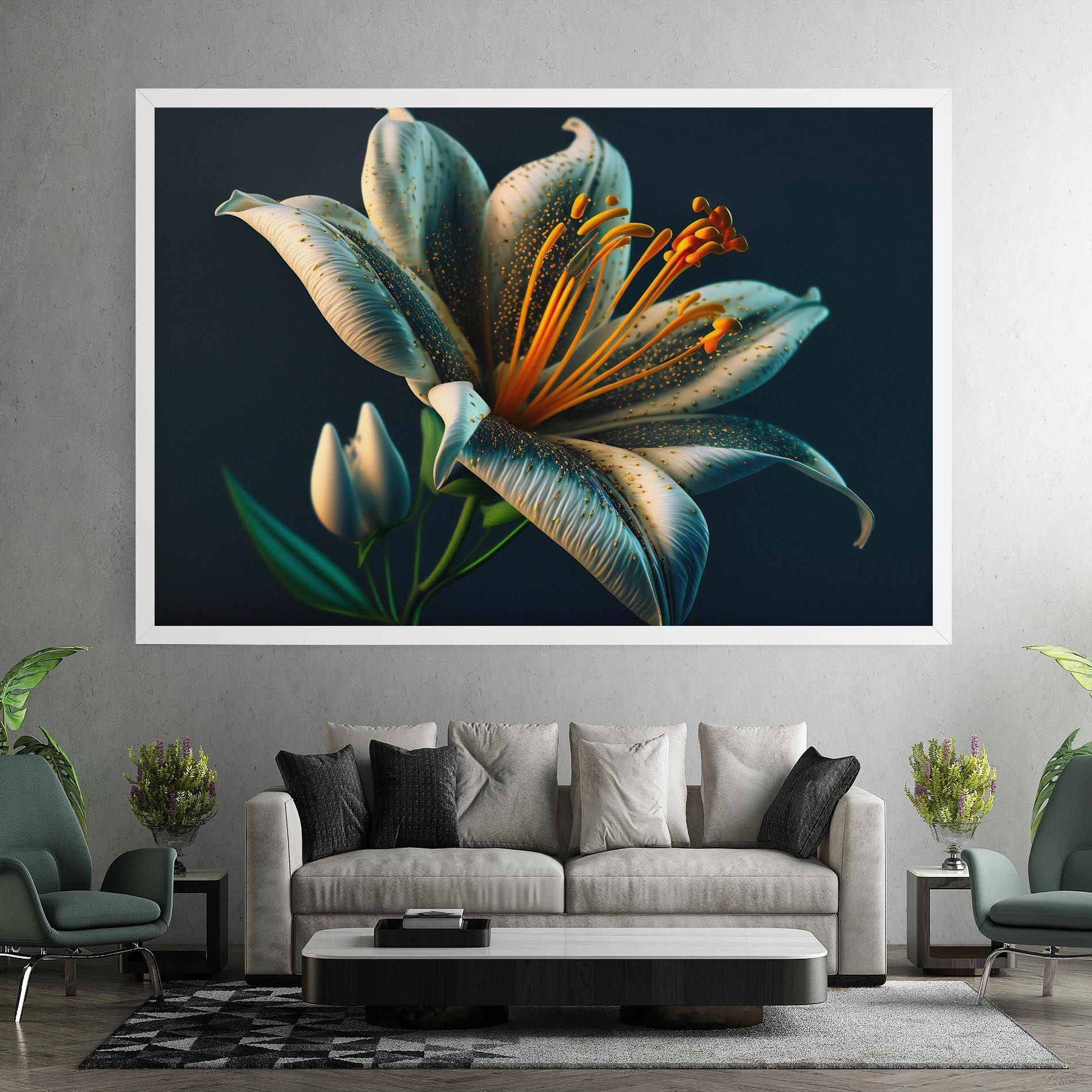 Blue Grey Lily mockup 7