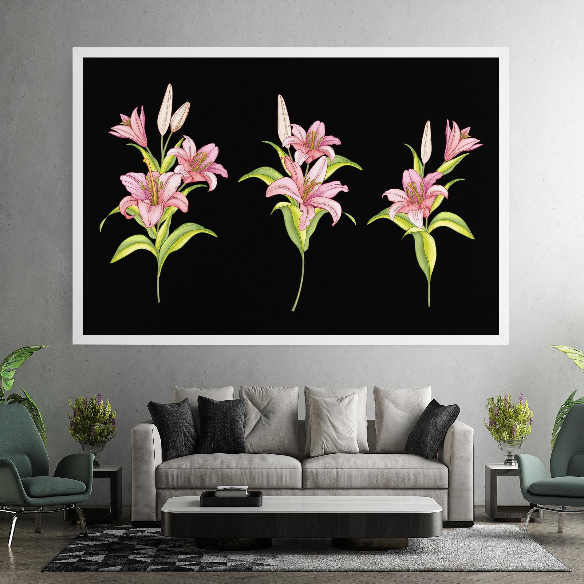Leinwandbild Lily Set mockup 7