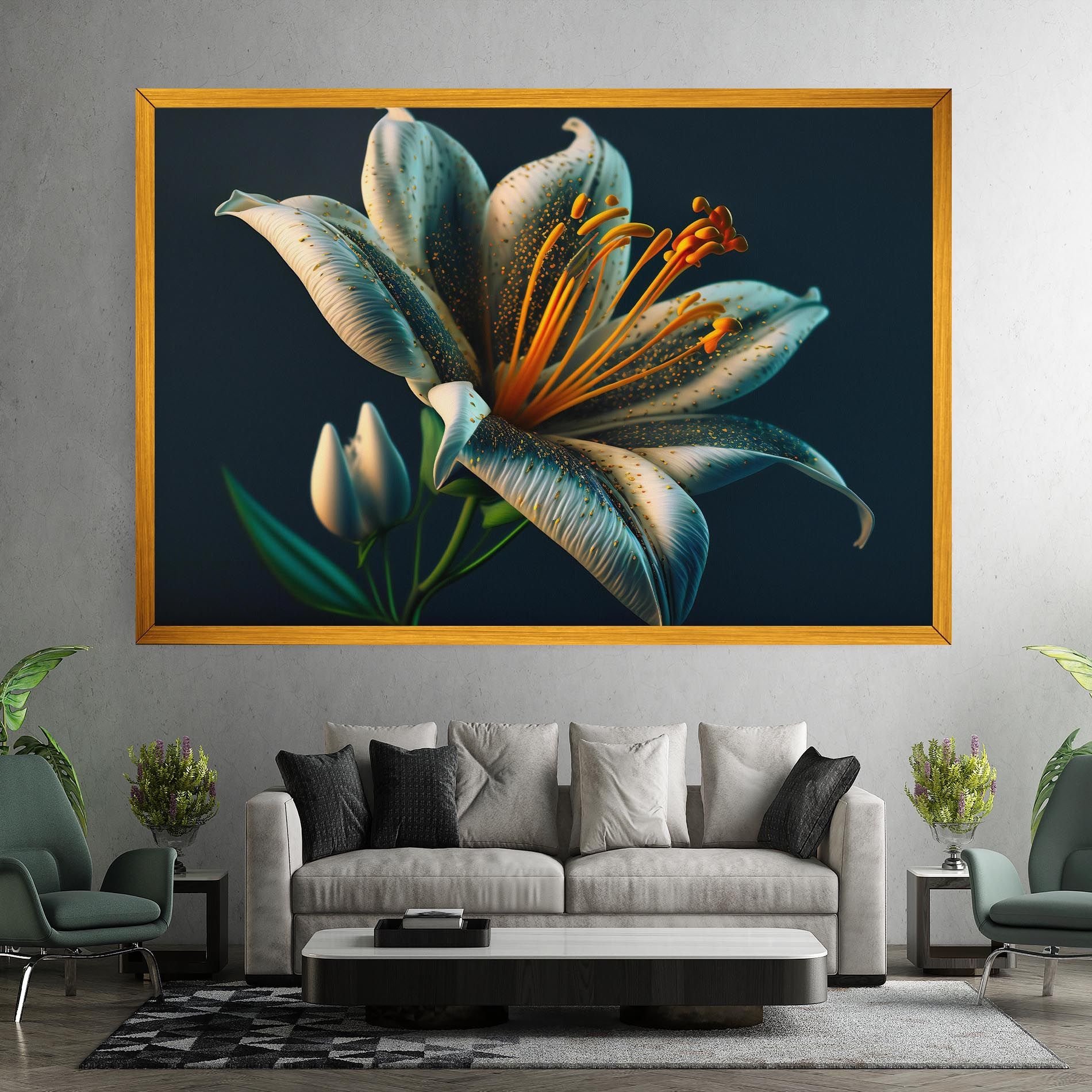 Blue Grey Lily mockup 7