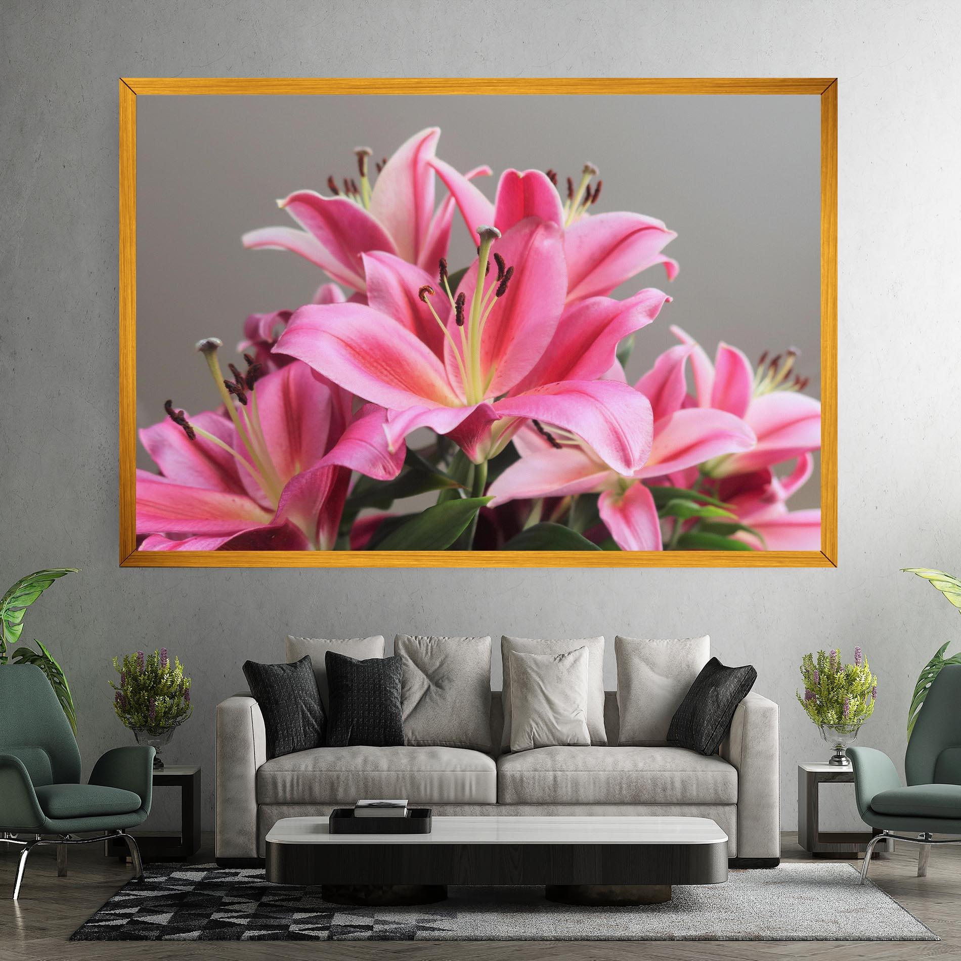 Leinwandbild Light Pink Lily View mockup 7