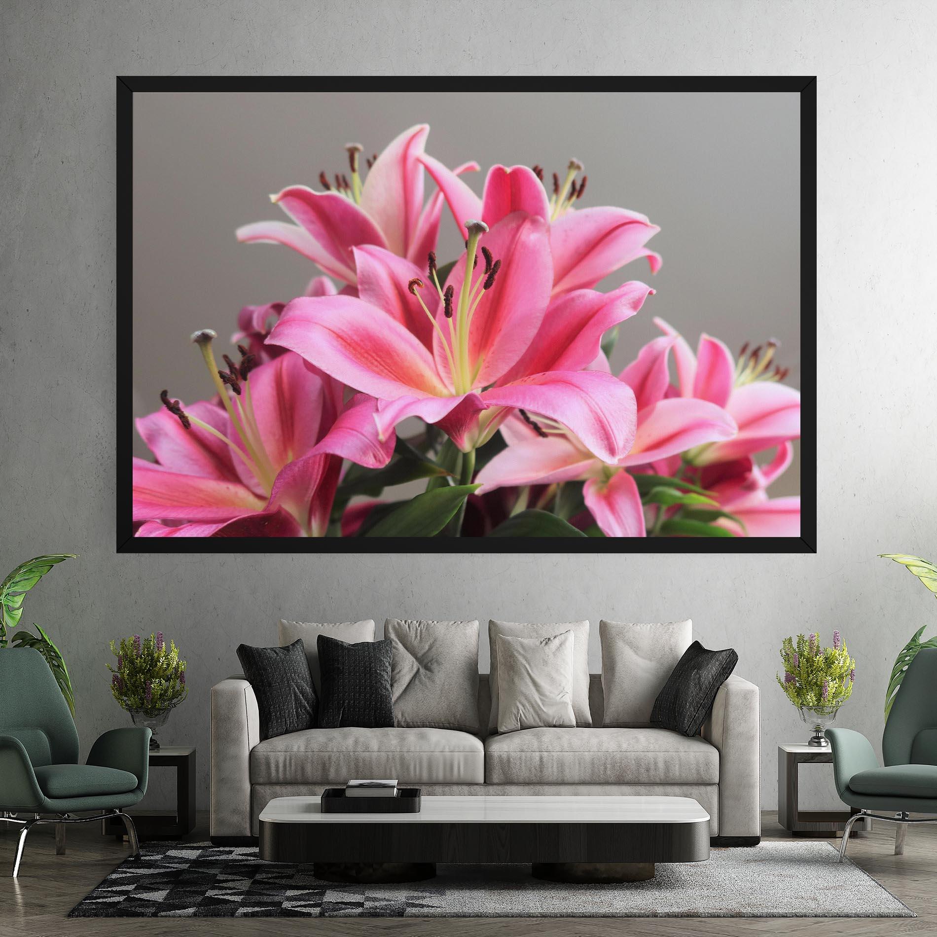 Leinwandbild Light Pink Lily View mockup 7