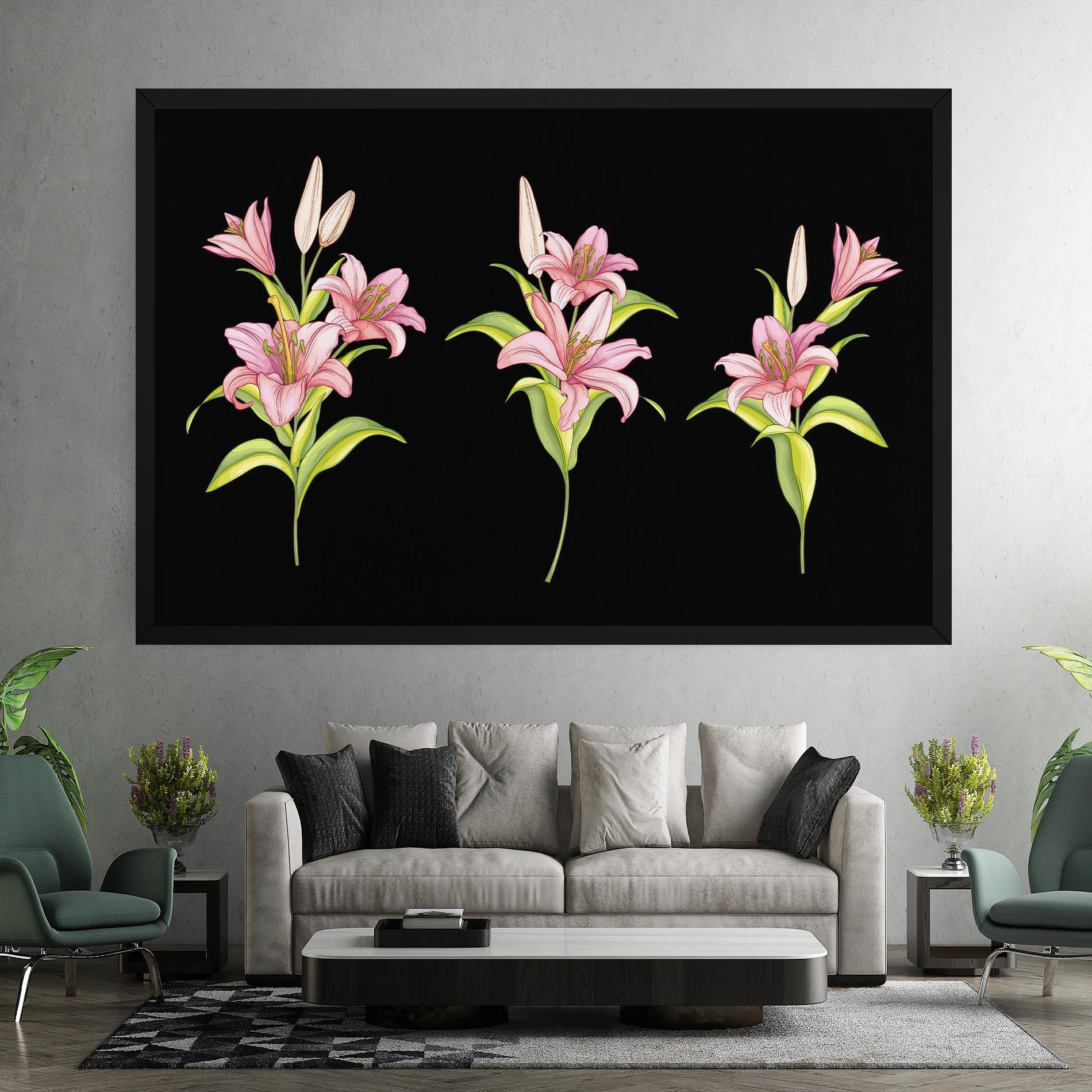 Leinwandbild Lily Set mockup 7