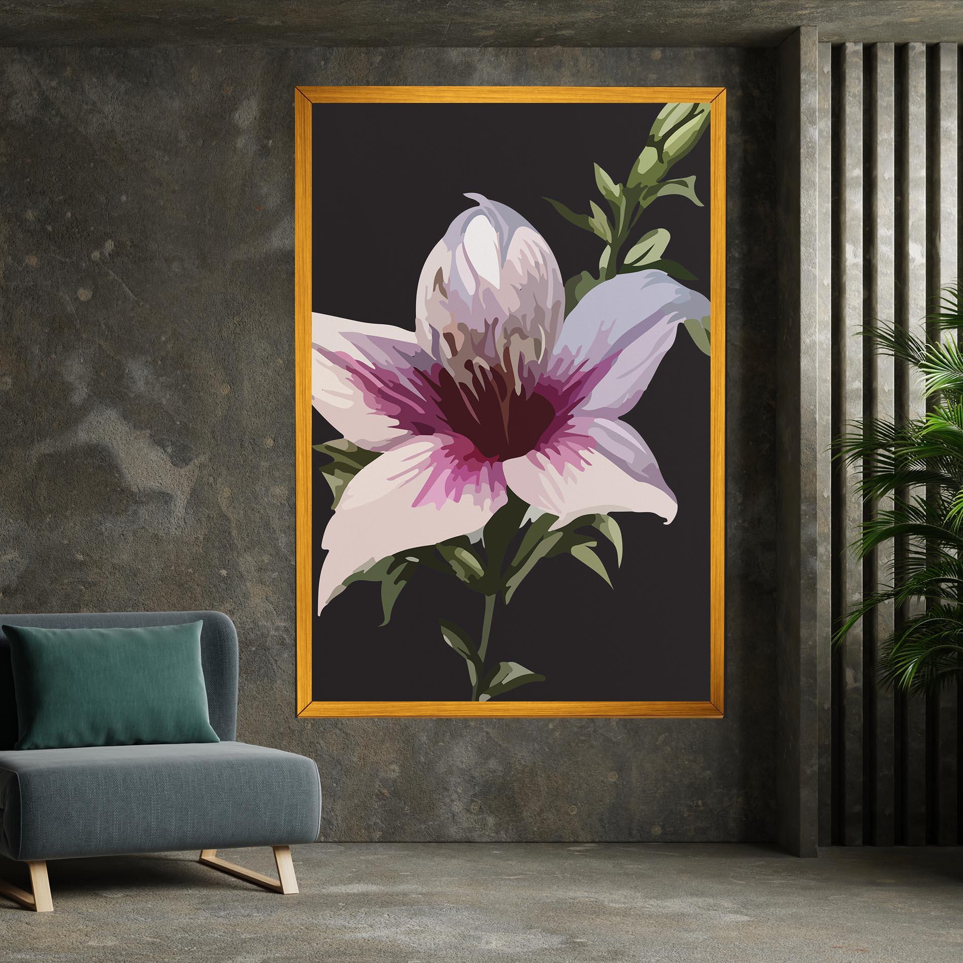 Leinwandbild Pink Pretty Lily mockup 7