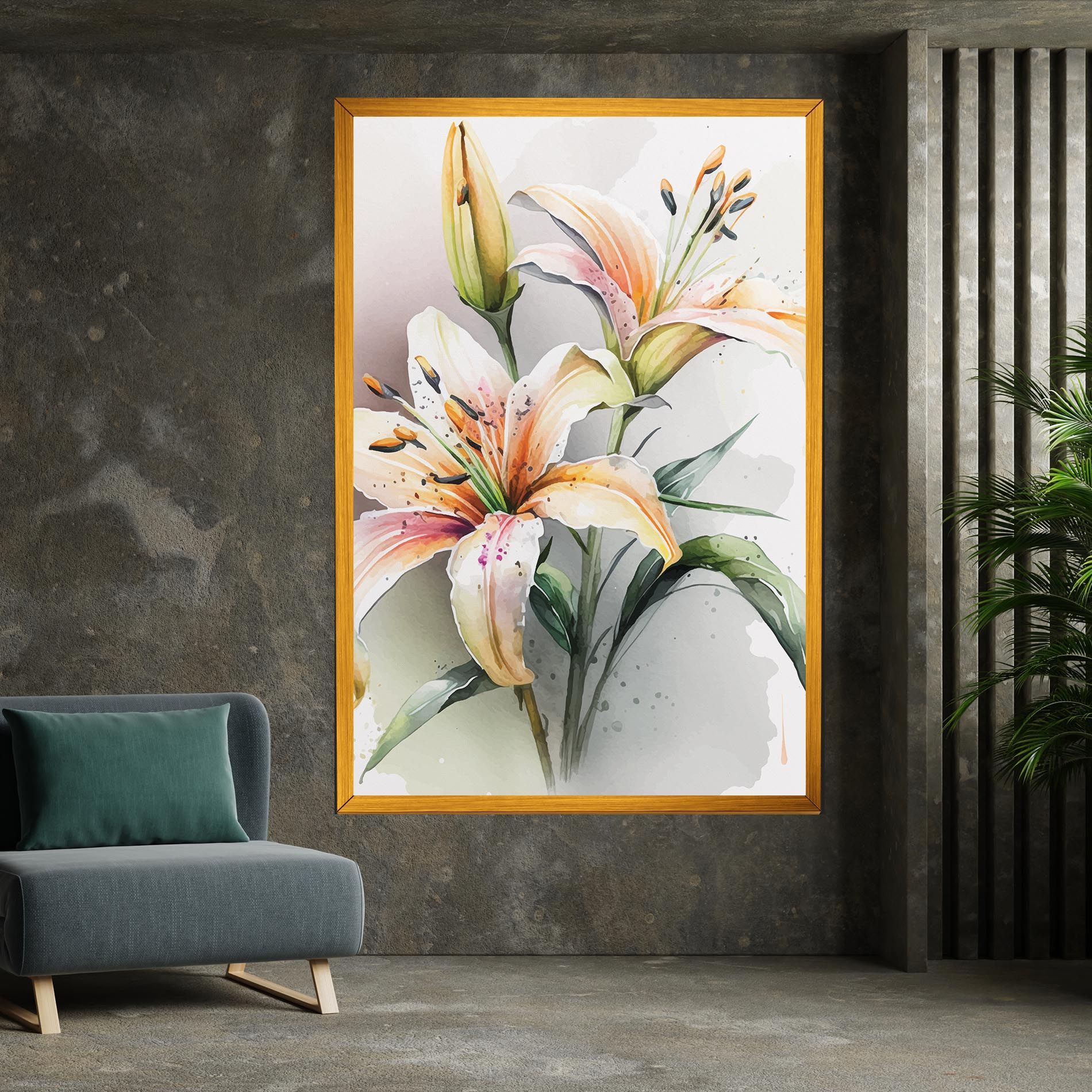 White Orange Lily mockup 7