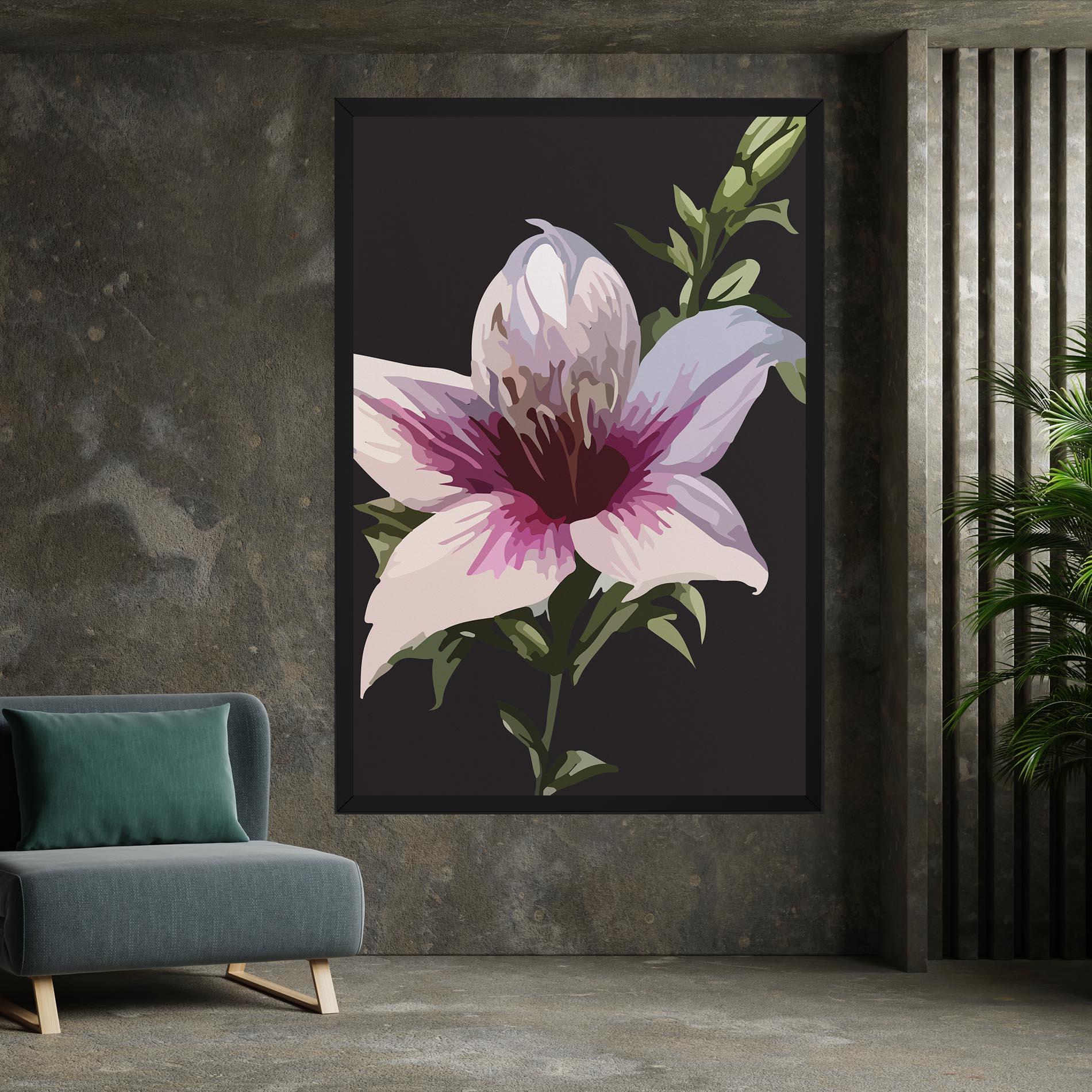 Leinwandbild Pink Pretty Lily mockup 7